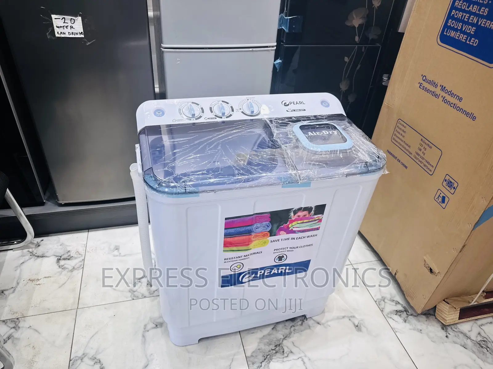 Powerful 7kg Topload Washing Machine Twintub Pearl White
