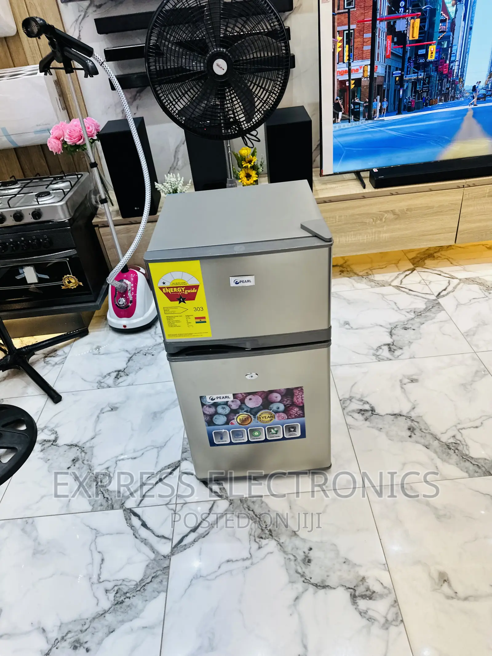 Shop the Best Pearl 10T Double Door Mini Fridge Grey