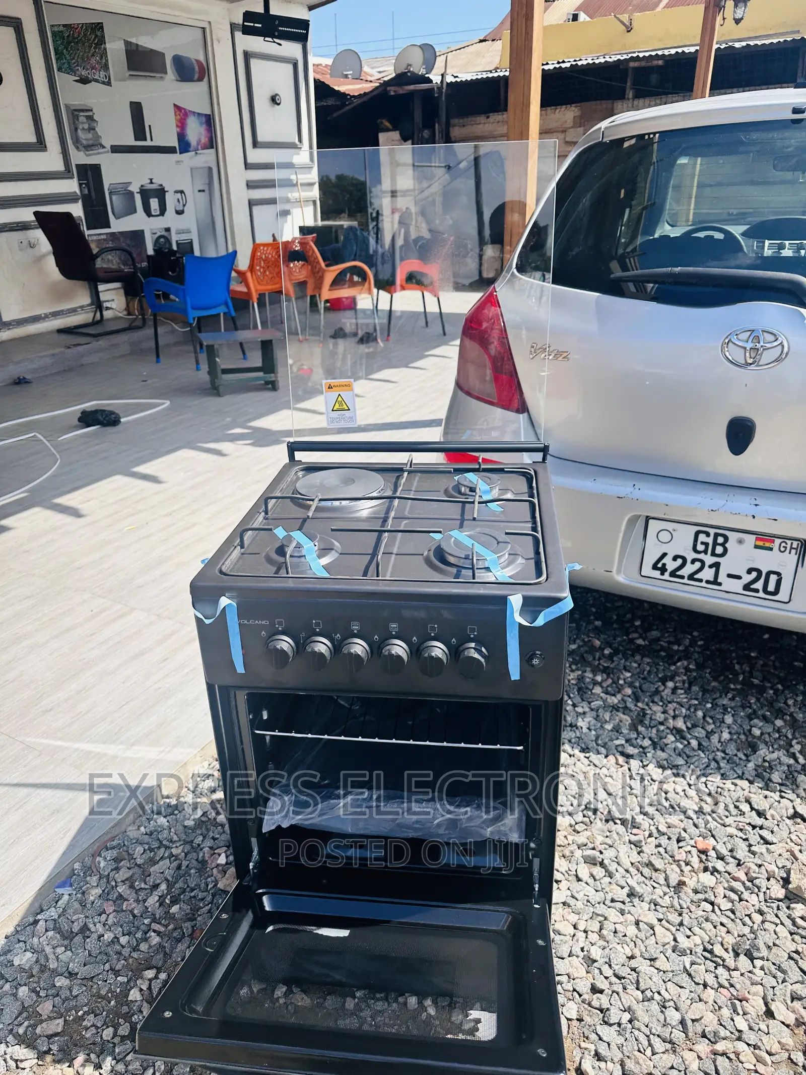 Flame  Enhancer Gas Electric Cooker Oven Black