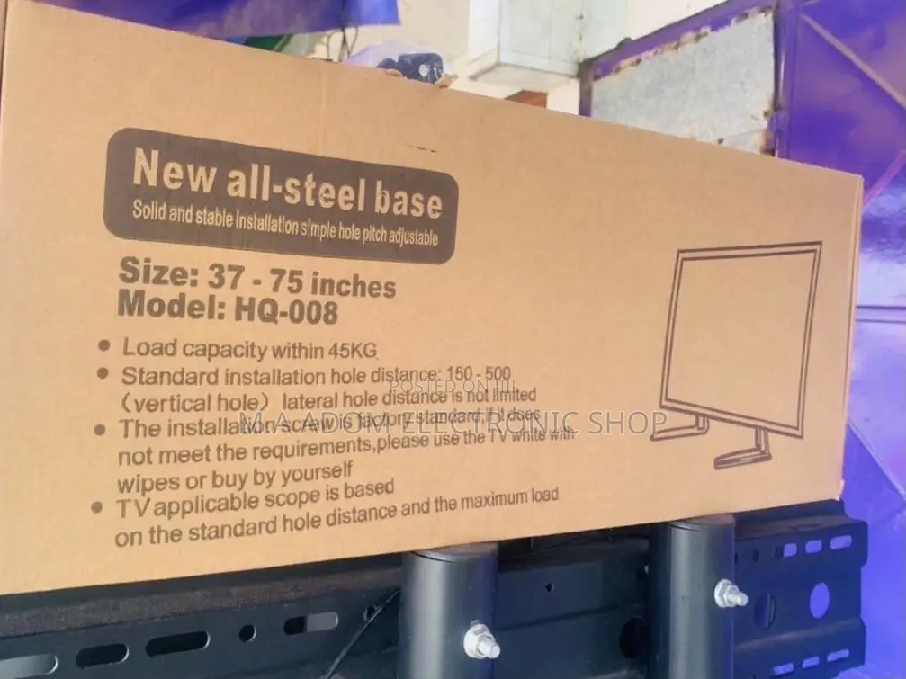 Original Tv Led Stand for TVS Between 32”-75”(Black)