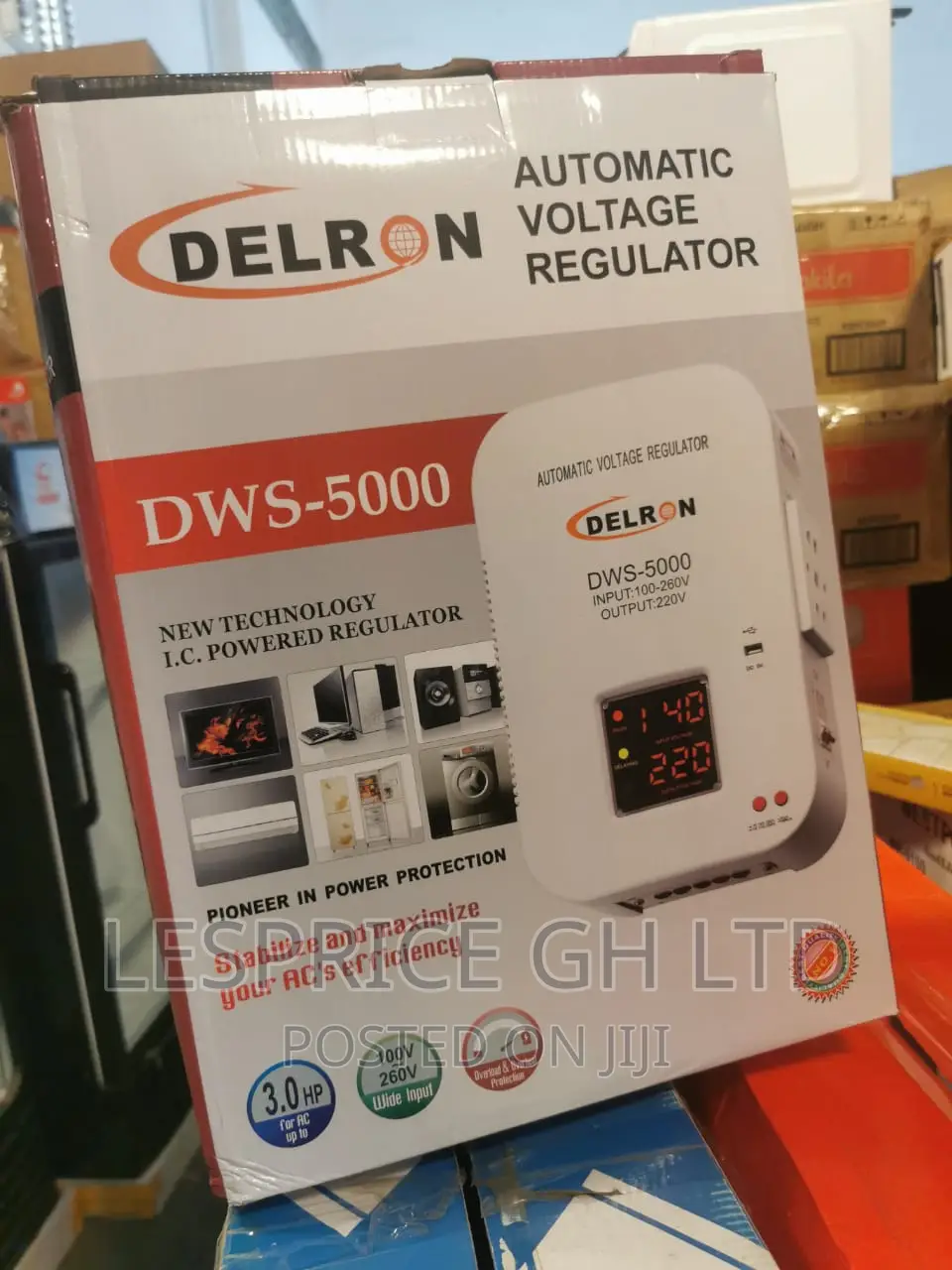 Great Delron Wall Mounted DWS-5000 Automatic Voltage 5kva