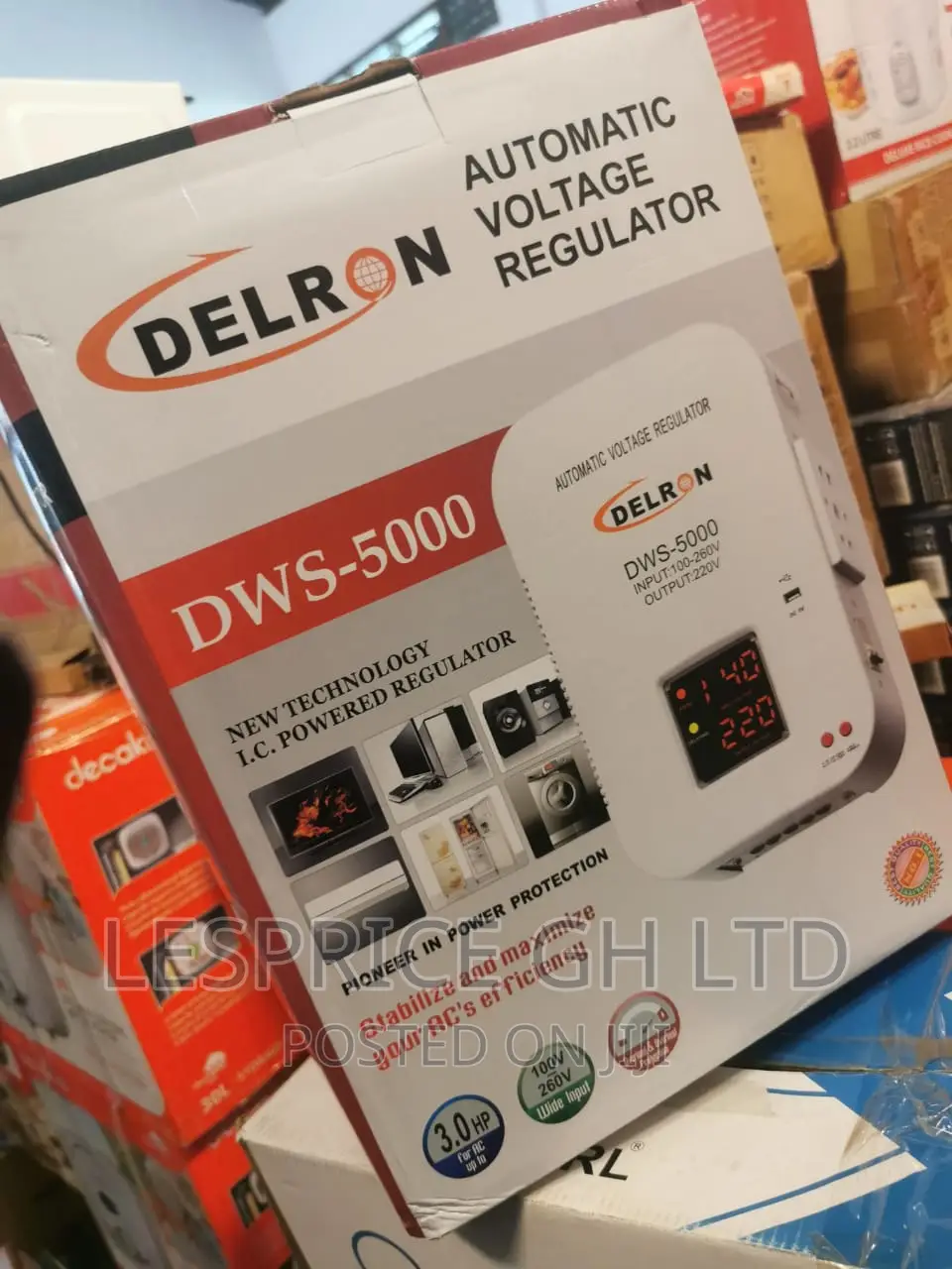 First Class Delron Wall Mounted DWS-5000automaticvoltage5kva