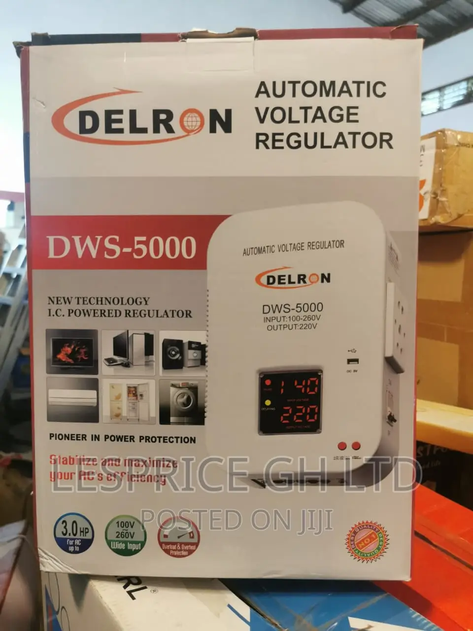 Fabulous Delron Wall Mounted DWS-5000 Automatic Voltage 5kva