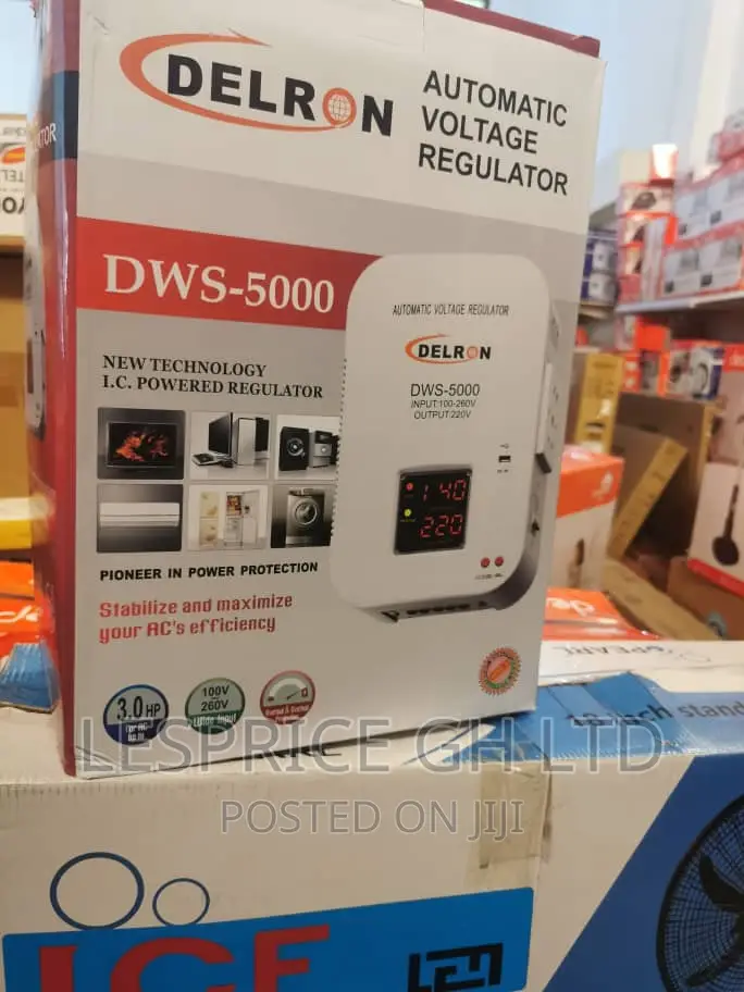 Delron Wall Mounted DWS-5000 Automatic Displayregulator 5kva