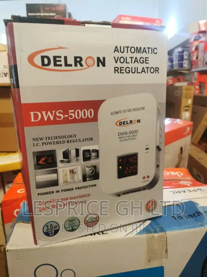 Delron Wall Mounted DWS-5000 Power Voltage Regulator 5kva