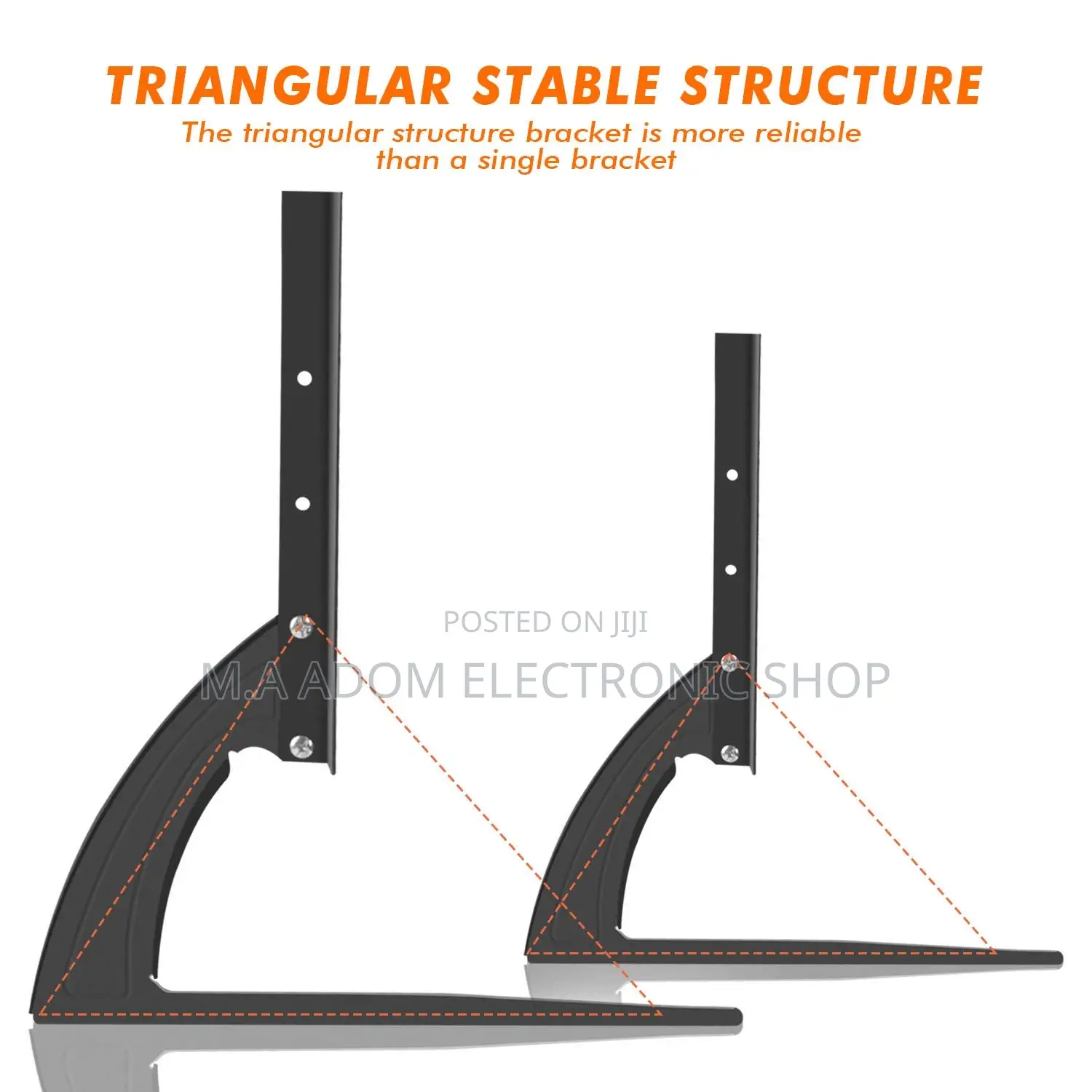 Newly In Stock Universal Tv Led Stand For 32”-75” Tv(Black).