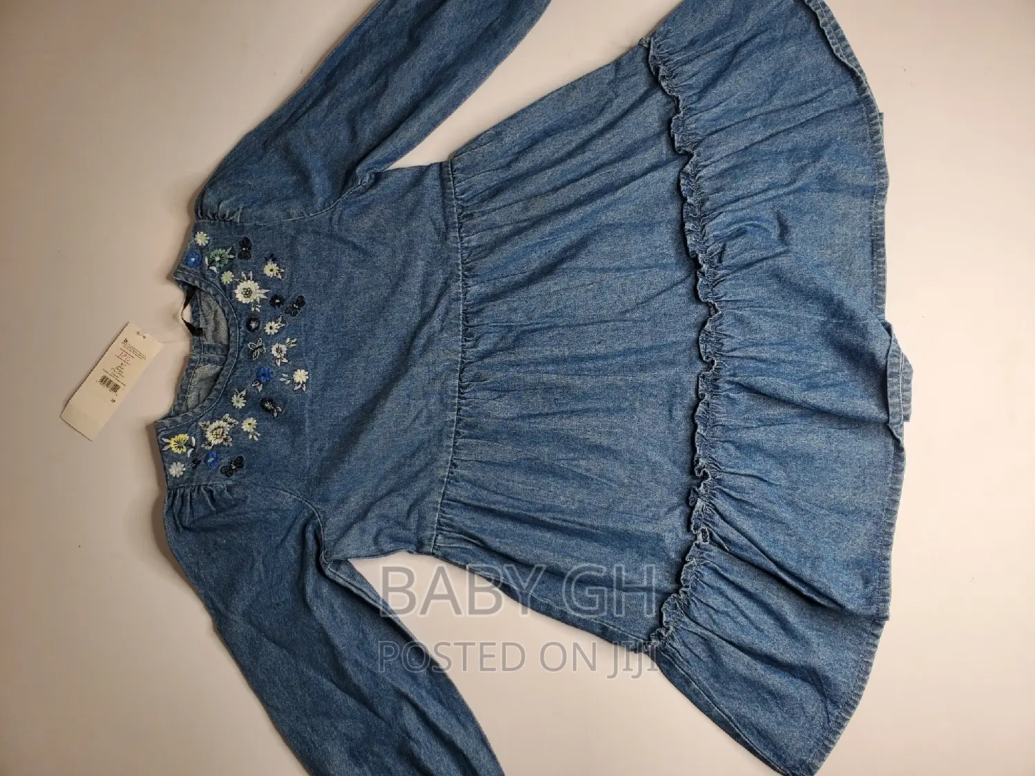 Blue Denim Girls Dress