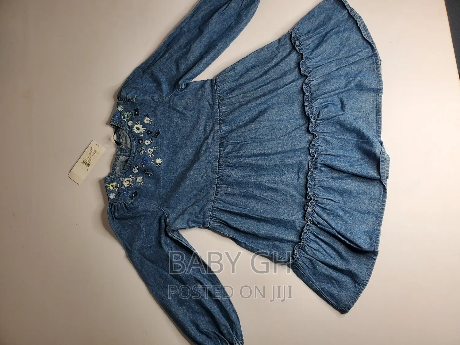 Blue Denim Girls Dress