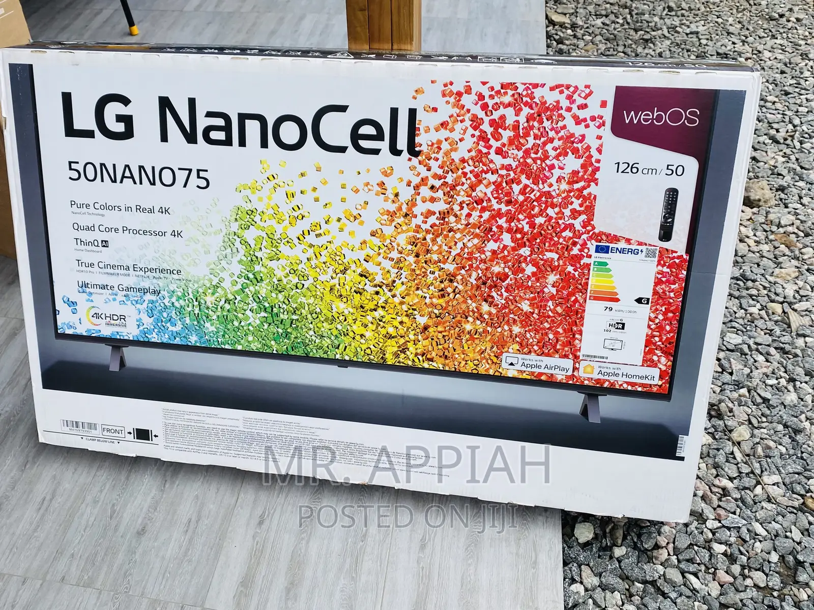 Brand New LG 50NANO756 50 Inch Nanocell Uhd Smar Tv(Black).