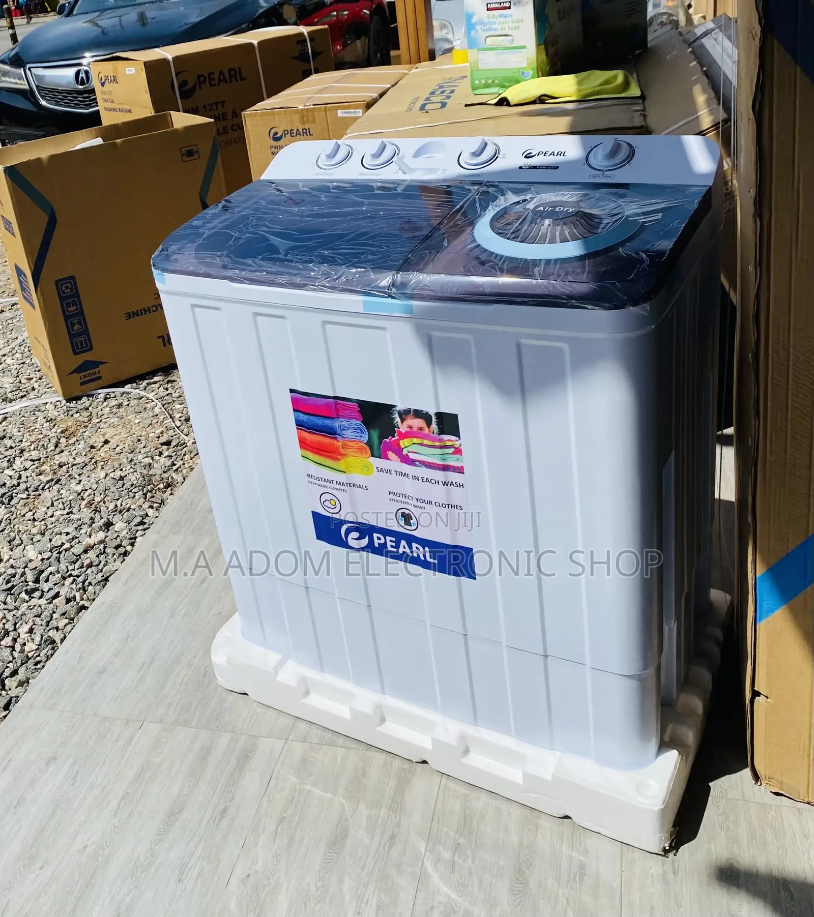 Shop Oringal Pearl 12kg Electric Washing Machine + Spin/Dry.