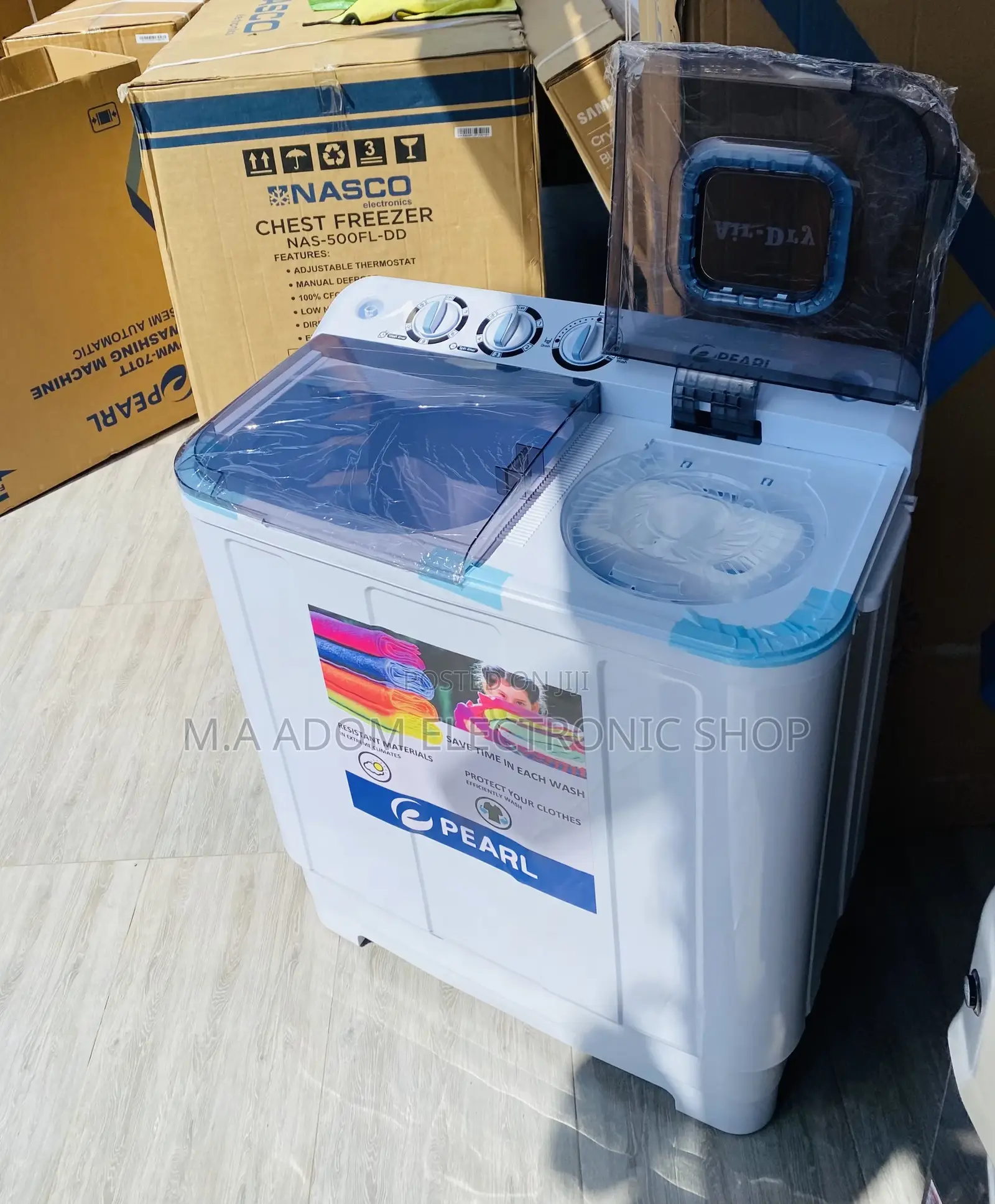 Convenient Pearl 7kg Semi-Automatic Electric Washing Machine