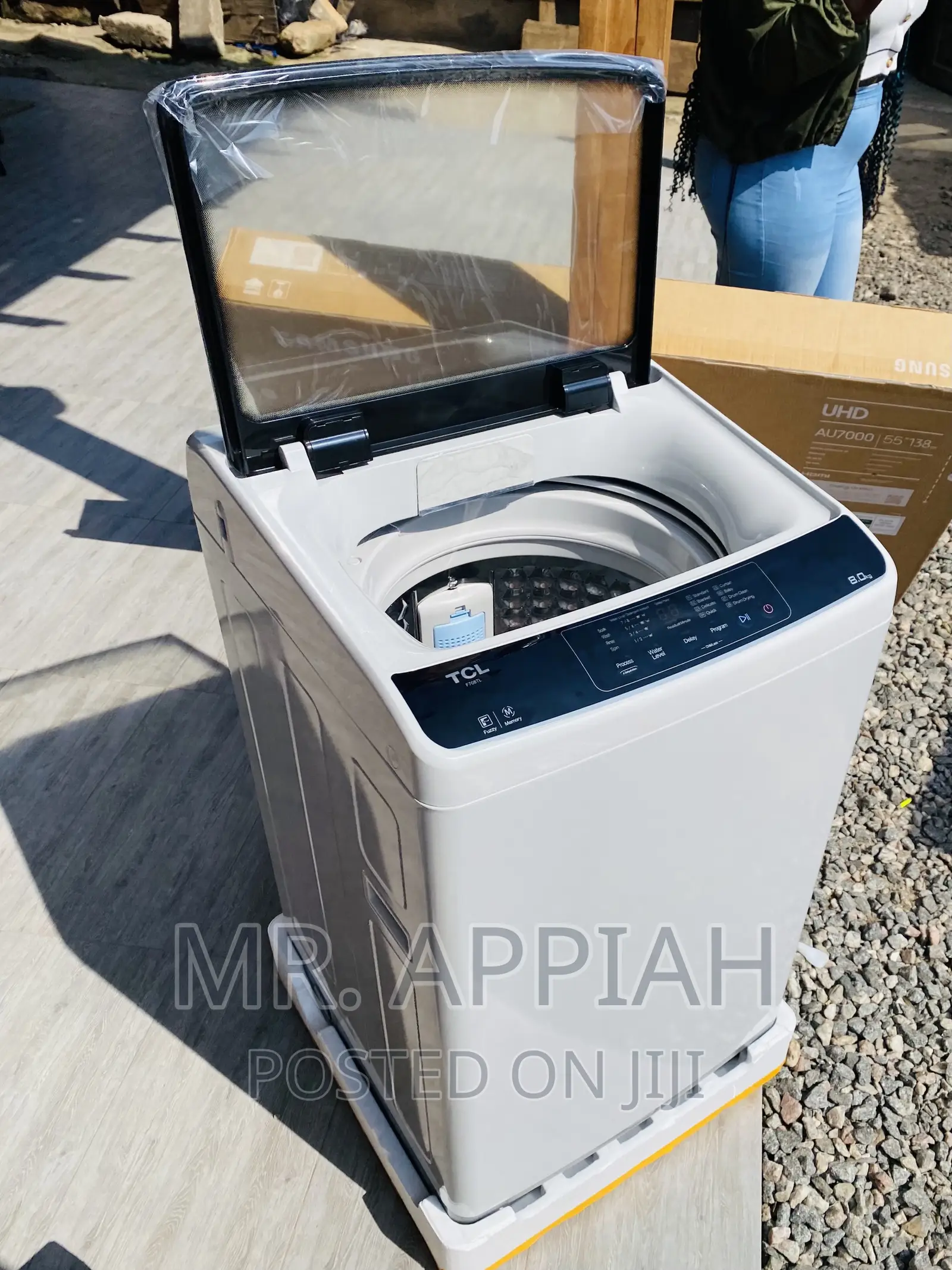 Brand New TCL 8kg Top Load Electric Washing Machine.