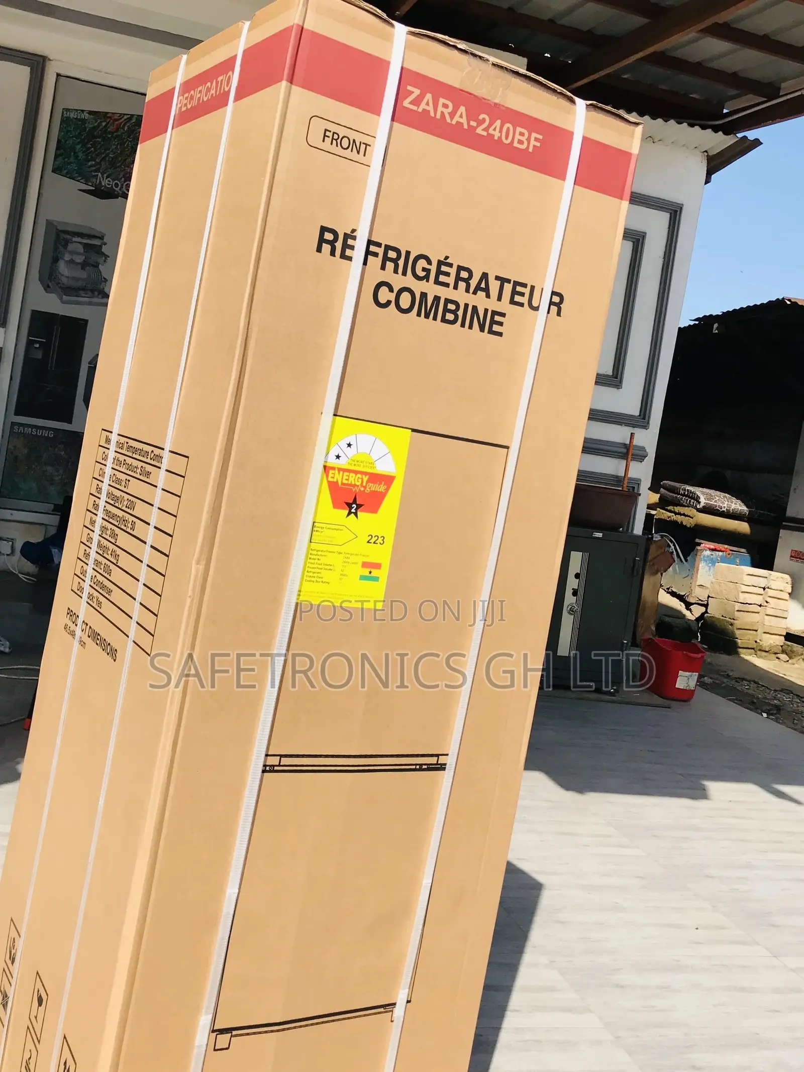 Doubledoor Bottomfreezer Gray Zara-240 Electric Fridge