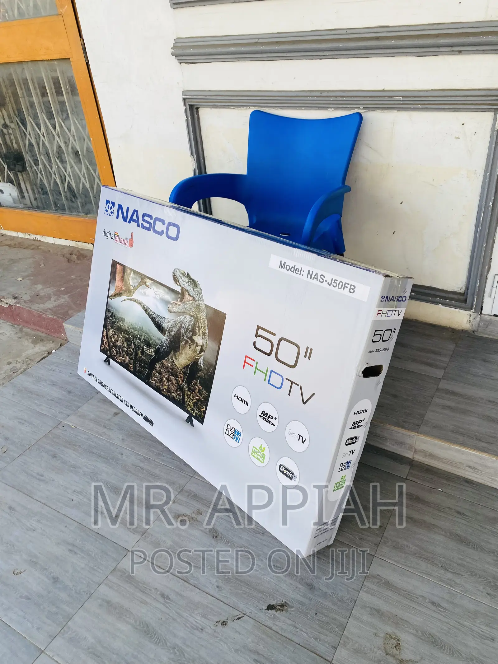 Brand New Nasco 50 Inch FHD Digital Satellite Electric Tv.