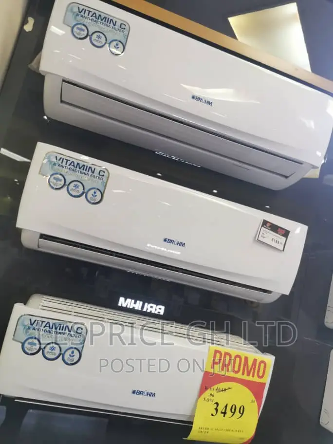 Promo Bruhm 1.5 Hp Ac -R410 Gas –2 Star Air Conditioner 12r