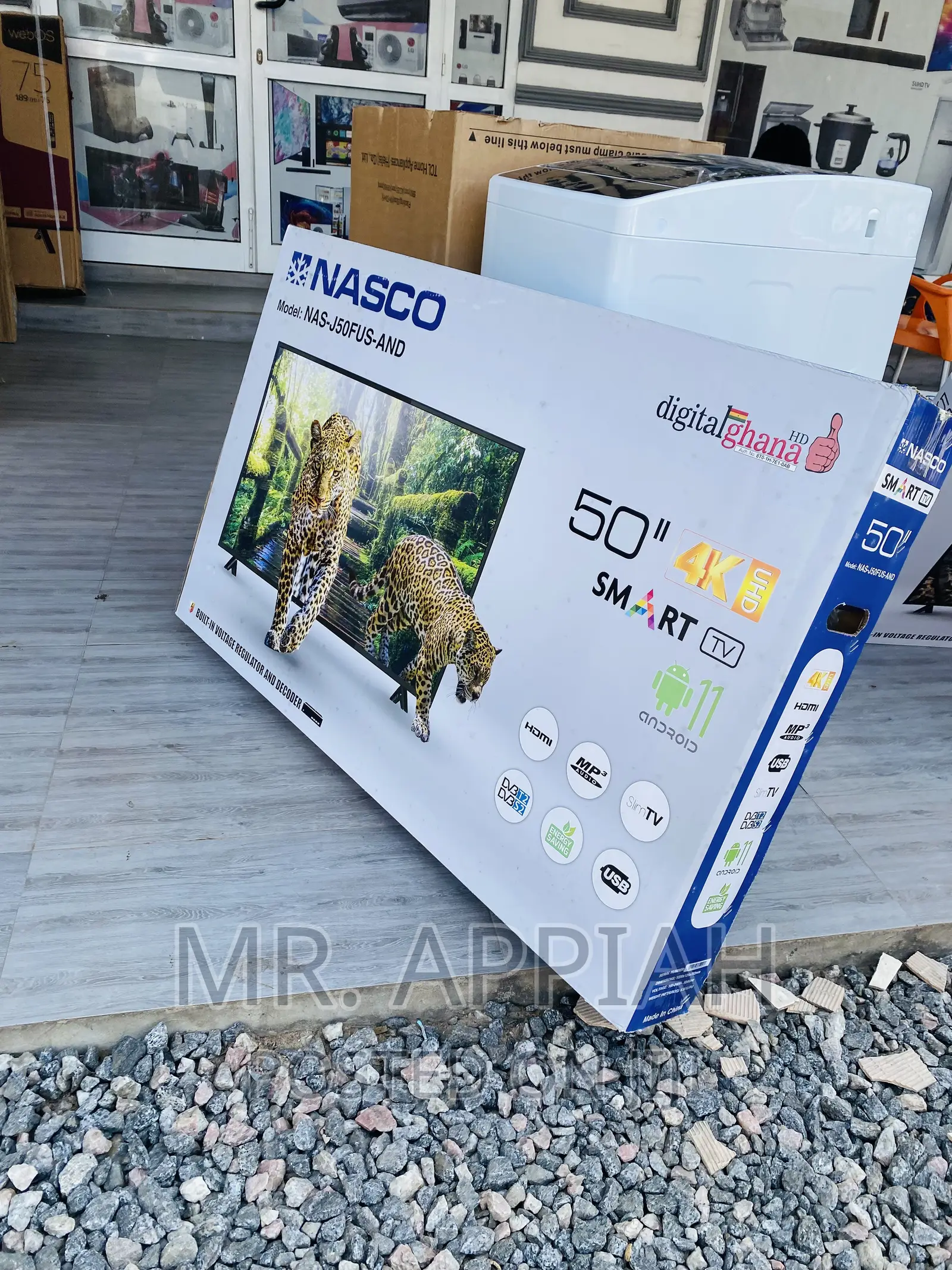 High Quality Nasco 50 Inch Uhd Smart Electric Tv(Black)