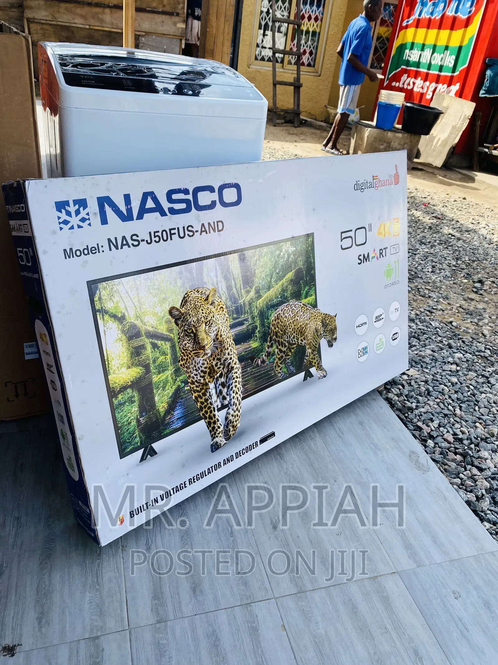 Quality Nasco 50” Uhd Smart Electric Tv (Black).