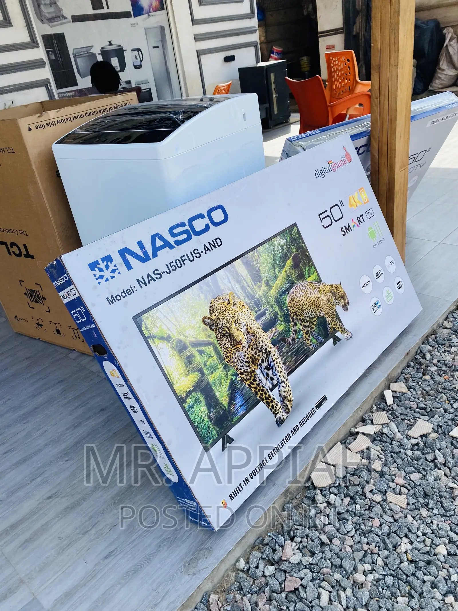 Buy Authentic Nasco 50” Uhd Smart Led Tv(Black).