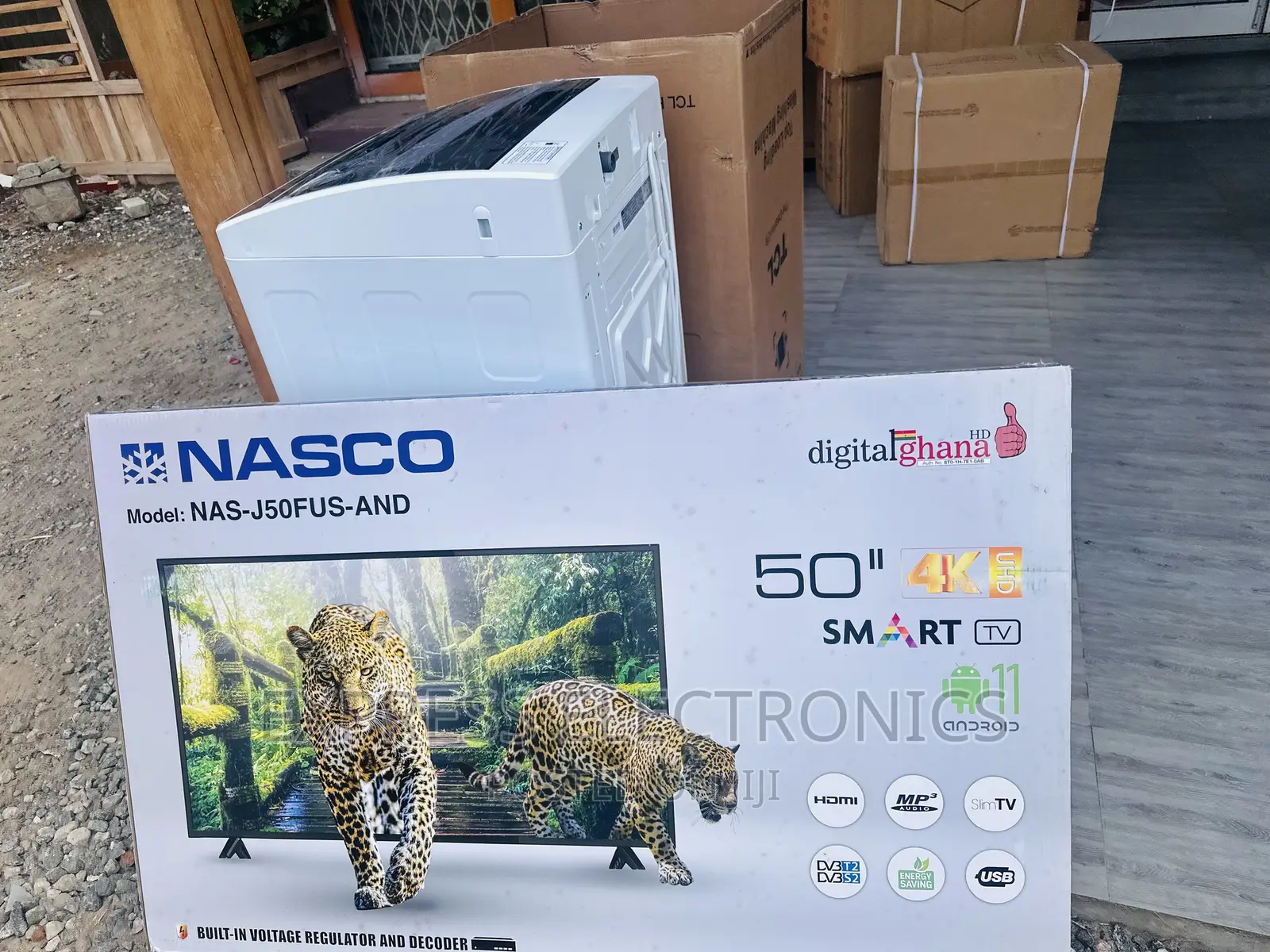 Newly Sealed in Box Smart Nasco 50”Tv UHD 