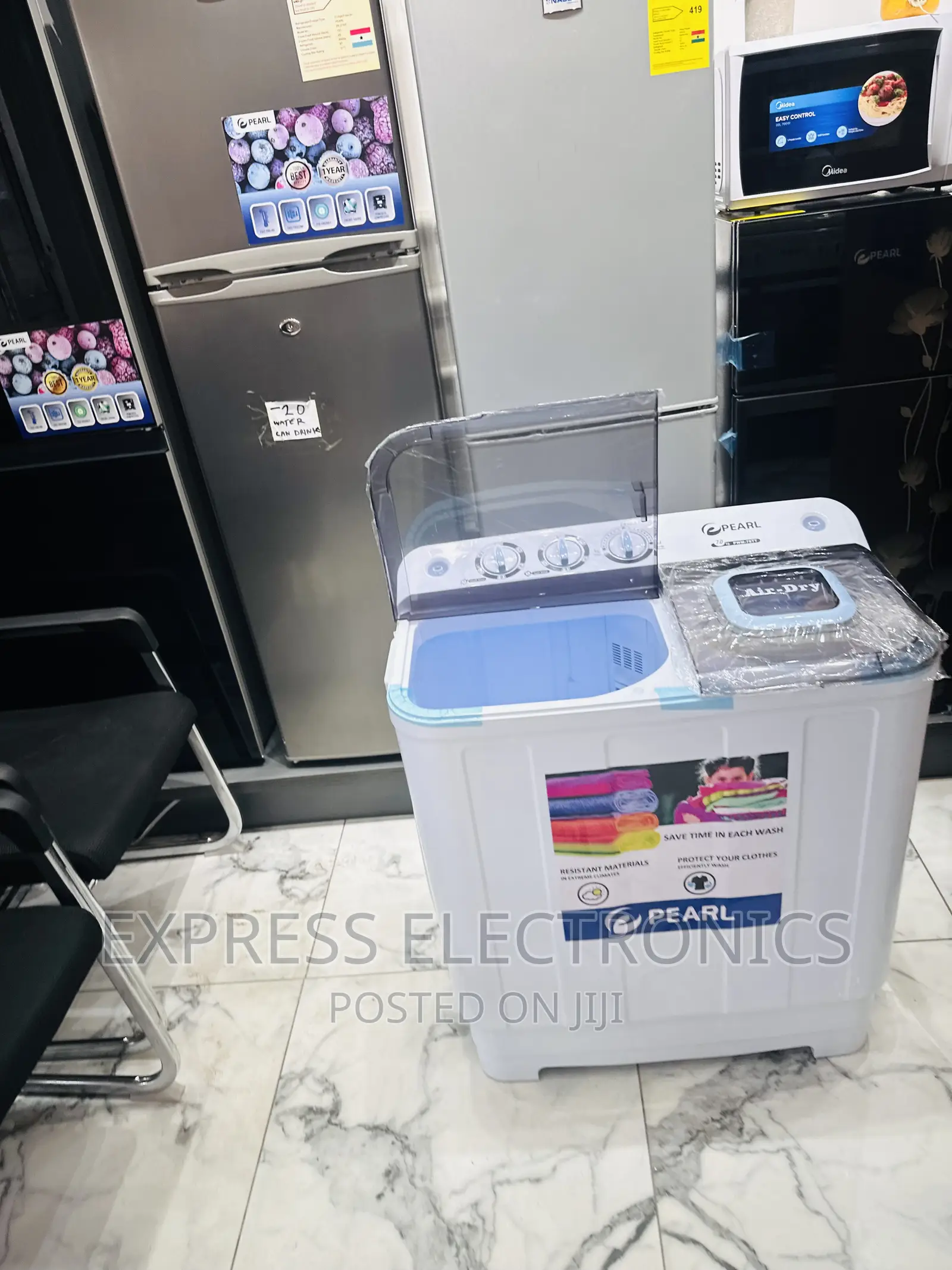 Plastic Body Sleek Unique Washing Machine Pearl 7kg