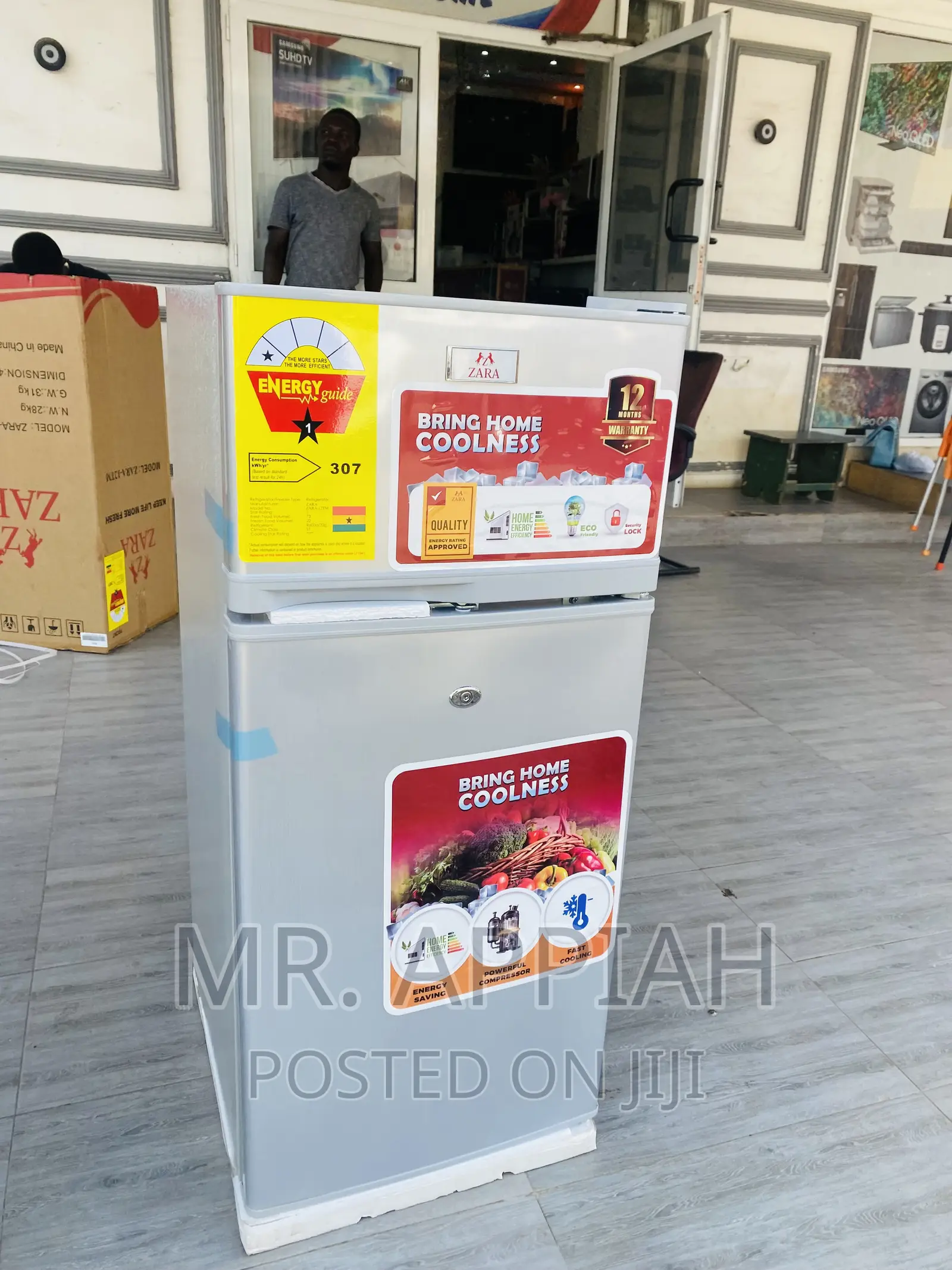 Fast Chilling Zara(Silver)2 Door Electric Refrigerator.