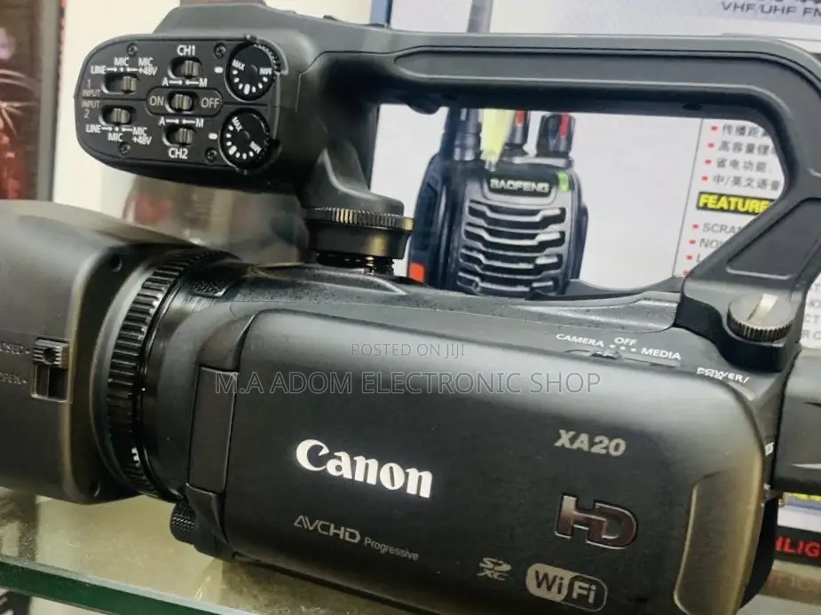 Newly in Stock Canon Xa20 FHD Video Camera + Built-in Wi-Fi.