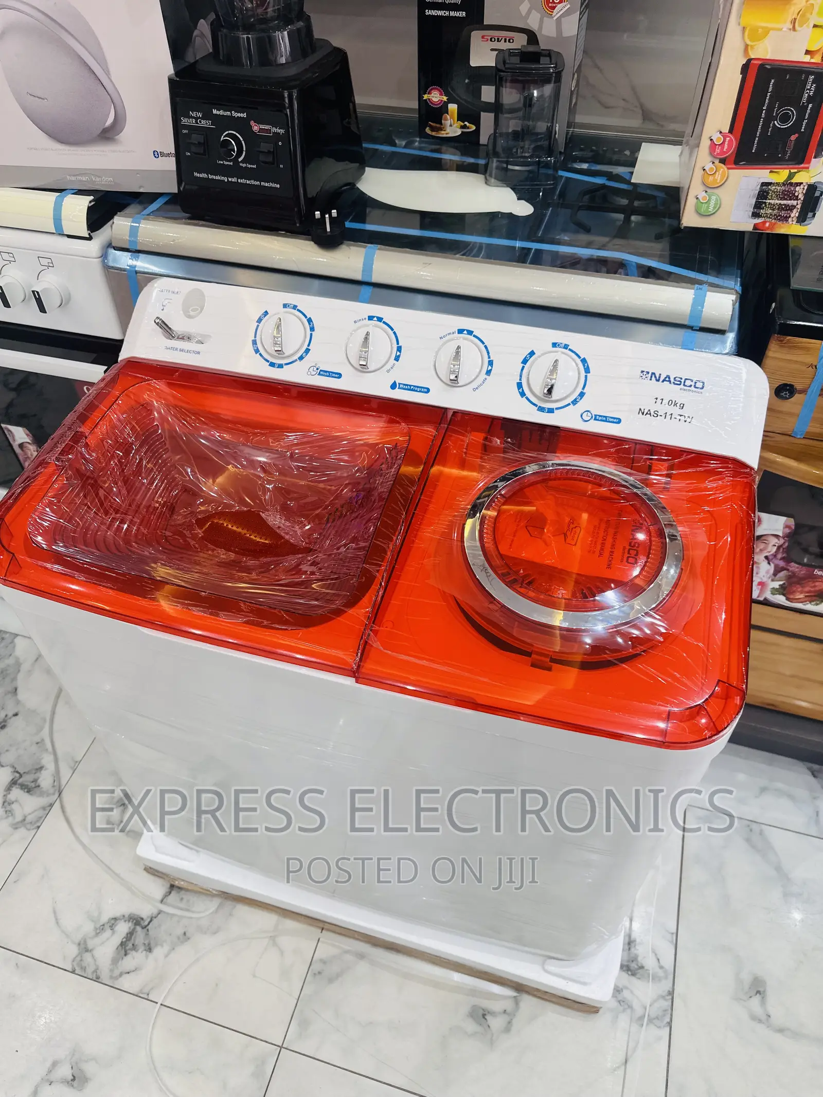 Twintub Design for Washing and Spin Nasco 11kg Topload