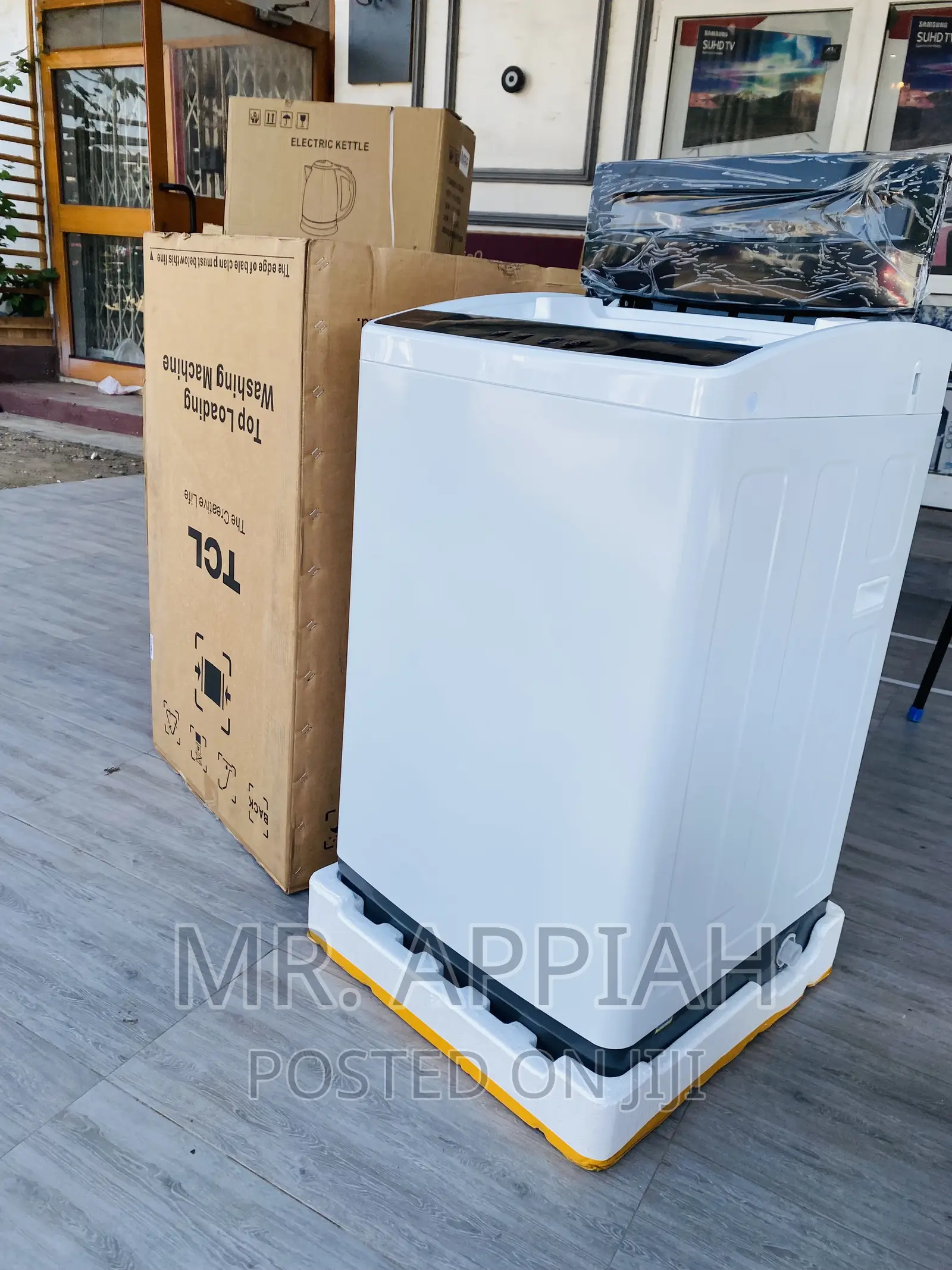 Best TCL Top Load Electric Washing Machine(8kg)Gray.