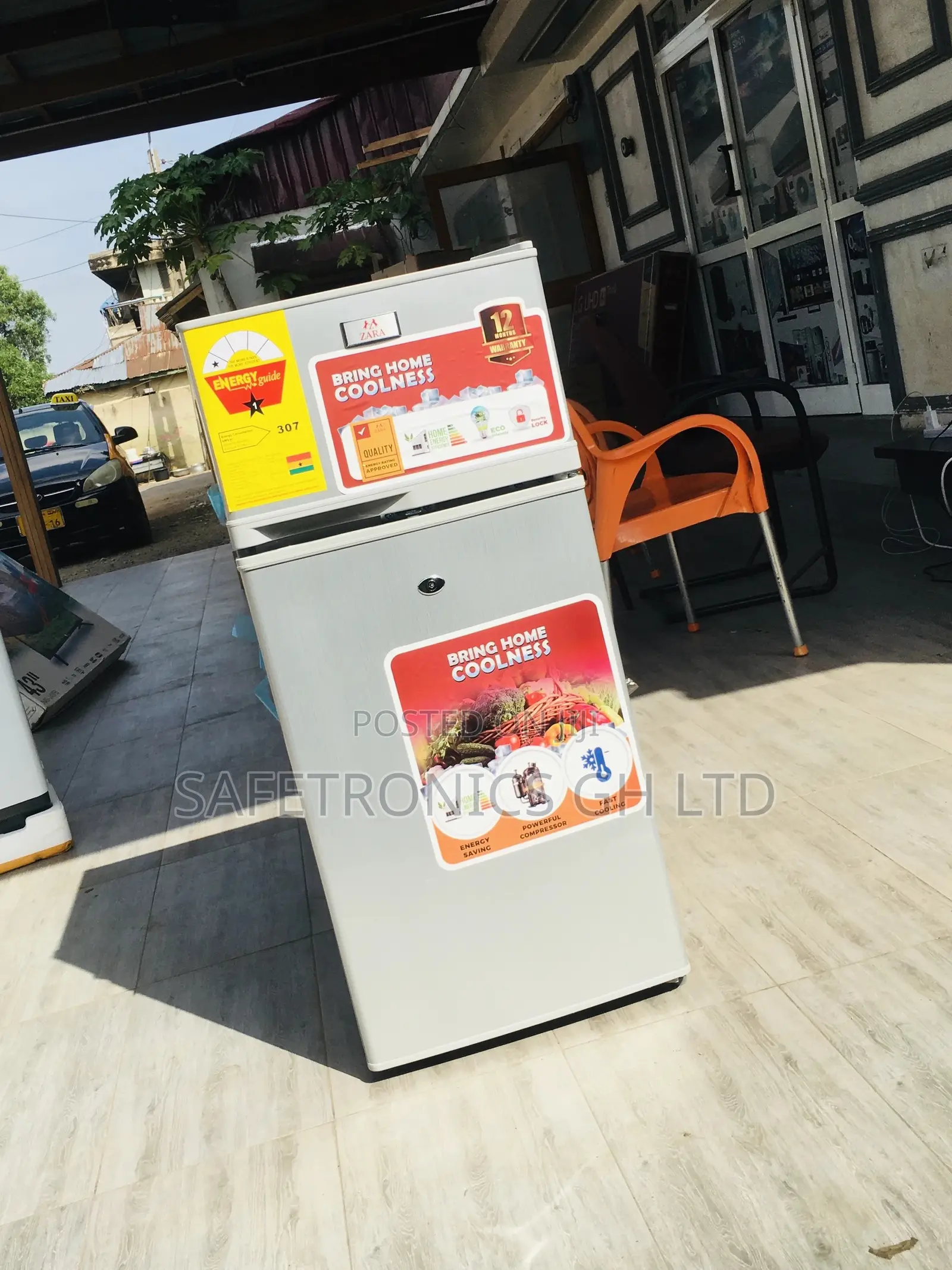 Reliable Zara-12tm Gray Doubledoor Topfreezer Fridge 