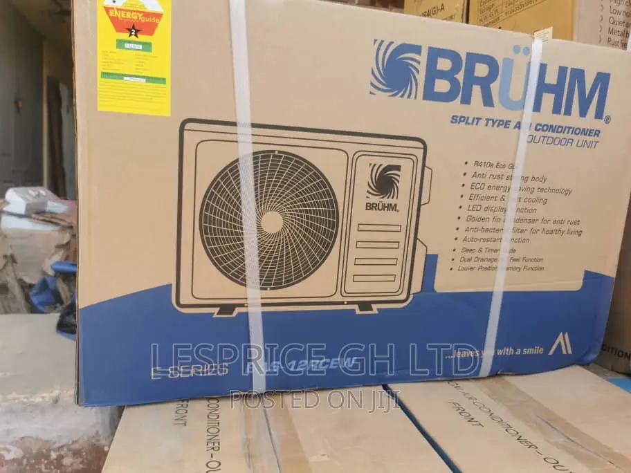Bruhm 1.5hp R410gas Golden Fin Split Air Conditioner