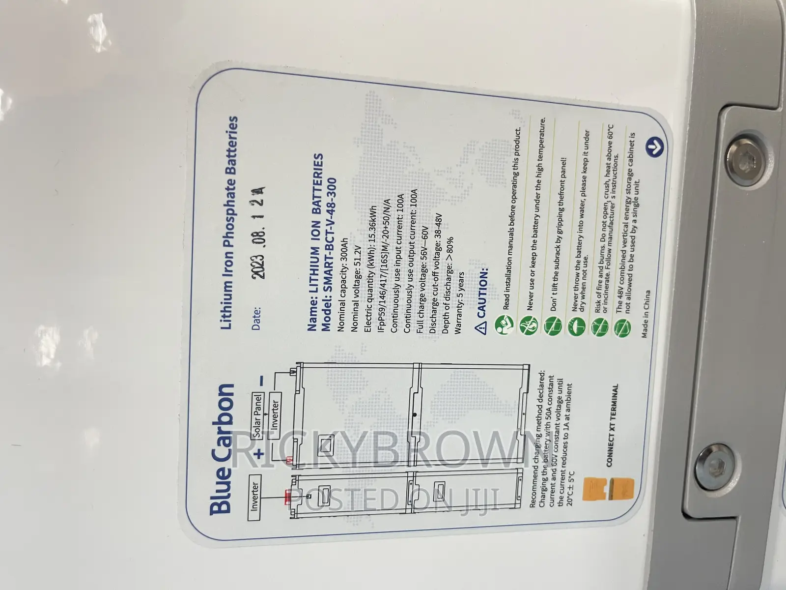 48v 300ah (15.3 Kwh) LITHIUM ION BATTERIES