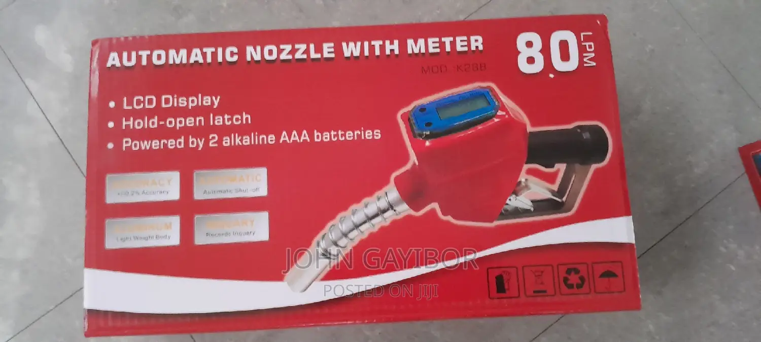 Electronic Fuel Nozzle With Metered Flow Meter