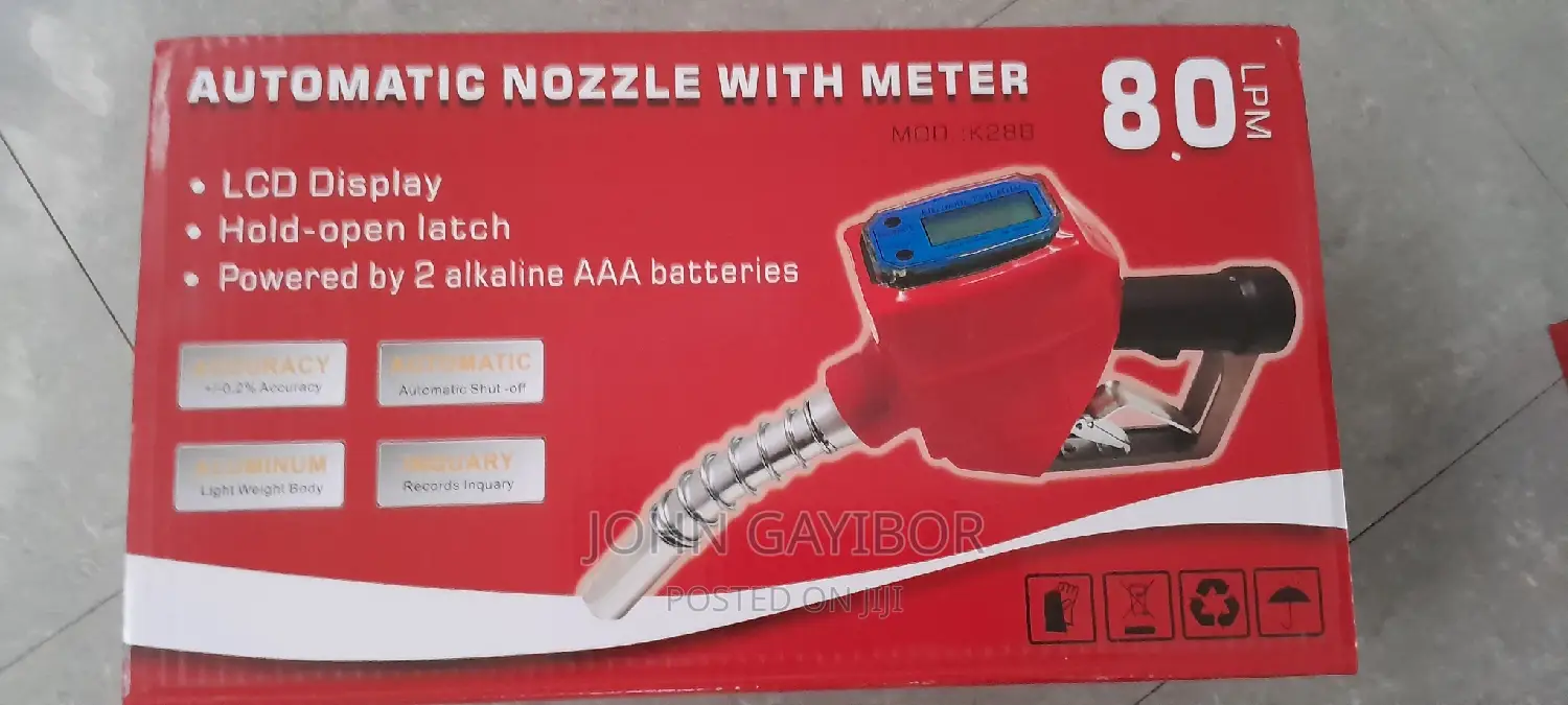 Electronic Fuel Nozzle With Metered Flow Meter