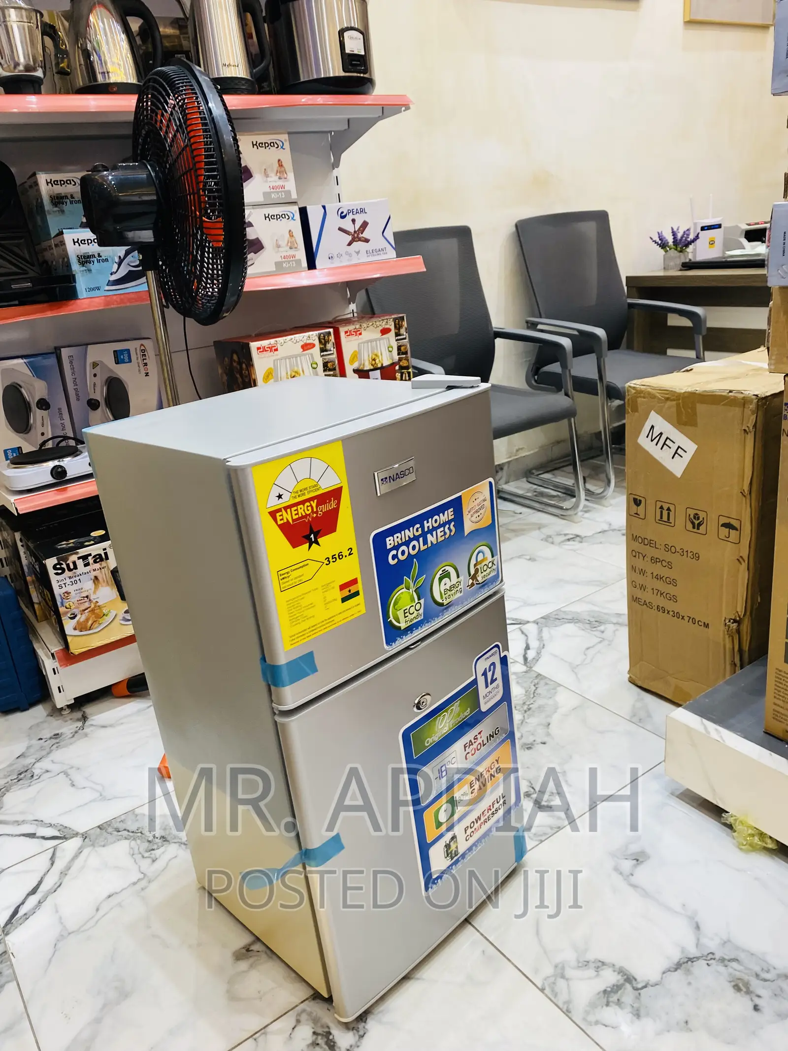 Quality Yet Affordable Nasco Nasf2-120 Double Door Fridge.