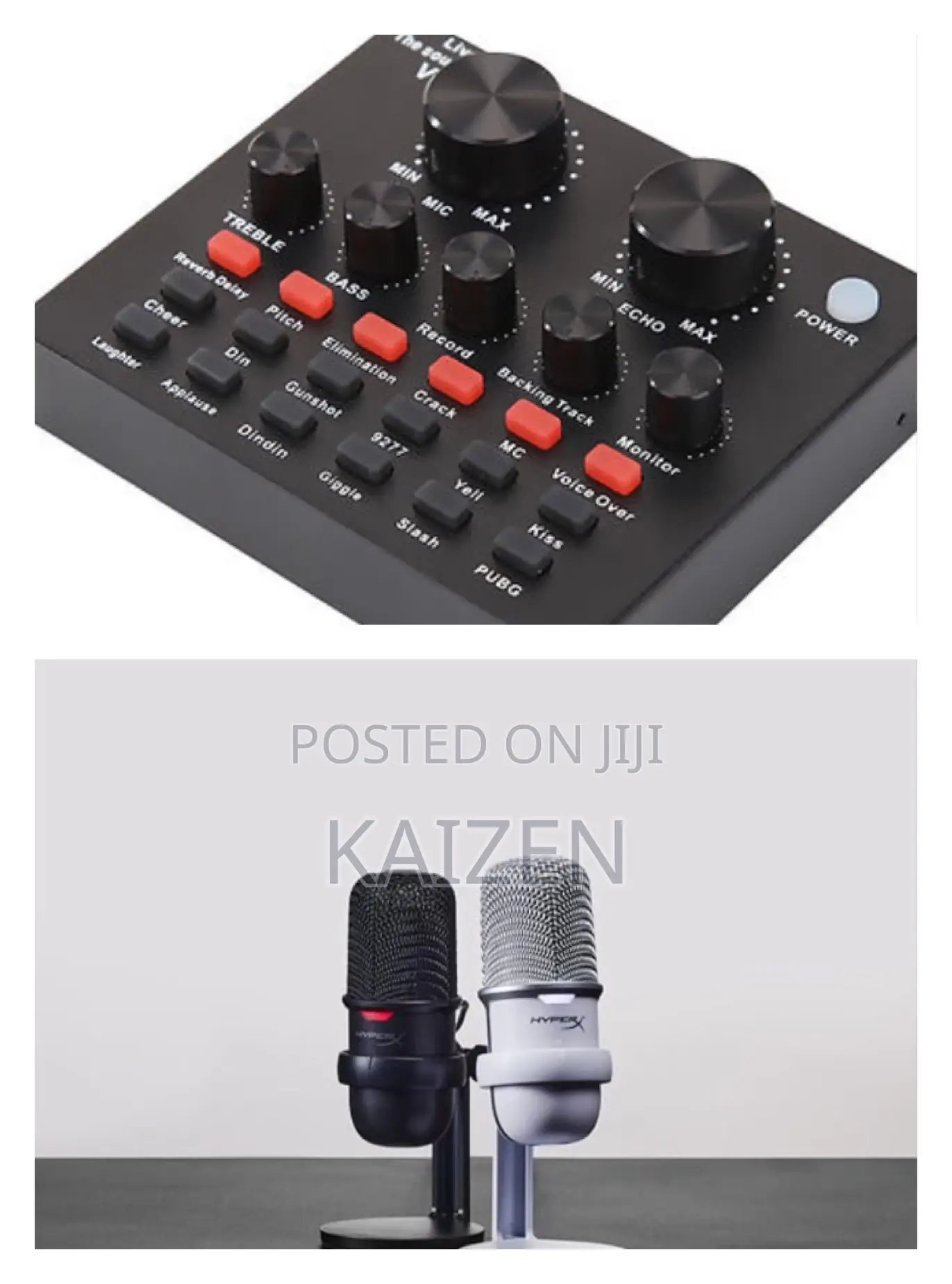 Desktop Microphone With V8 Sound Card