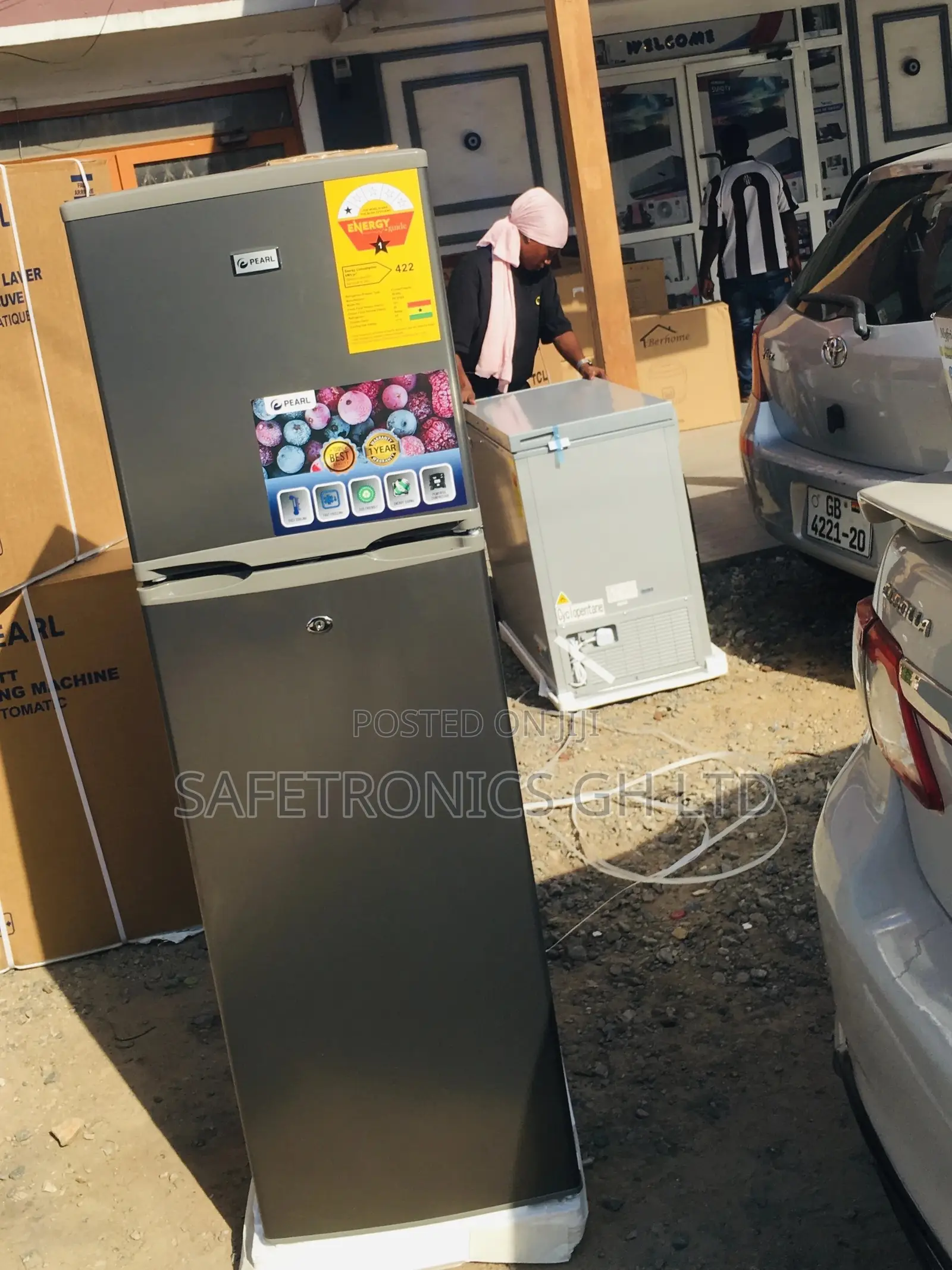 166 Liters Pearl Doubledoor PF-270IX Topfreezer Fridge 
