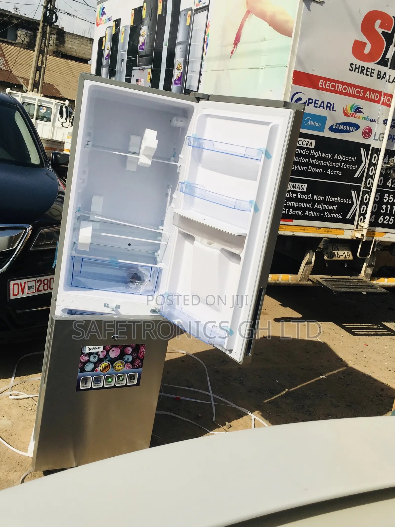 251L Electric Pf-330bwd Bottomfreezer Doubledoor Pearl