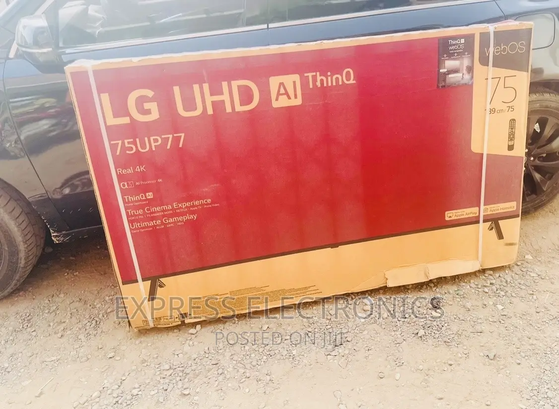 Available at Stock UHD Smart Lg Tv 75”Up77