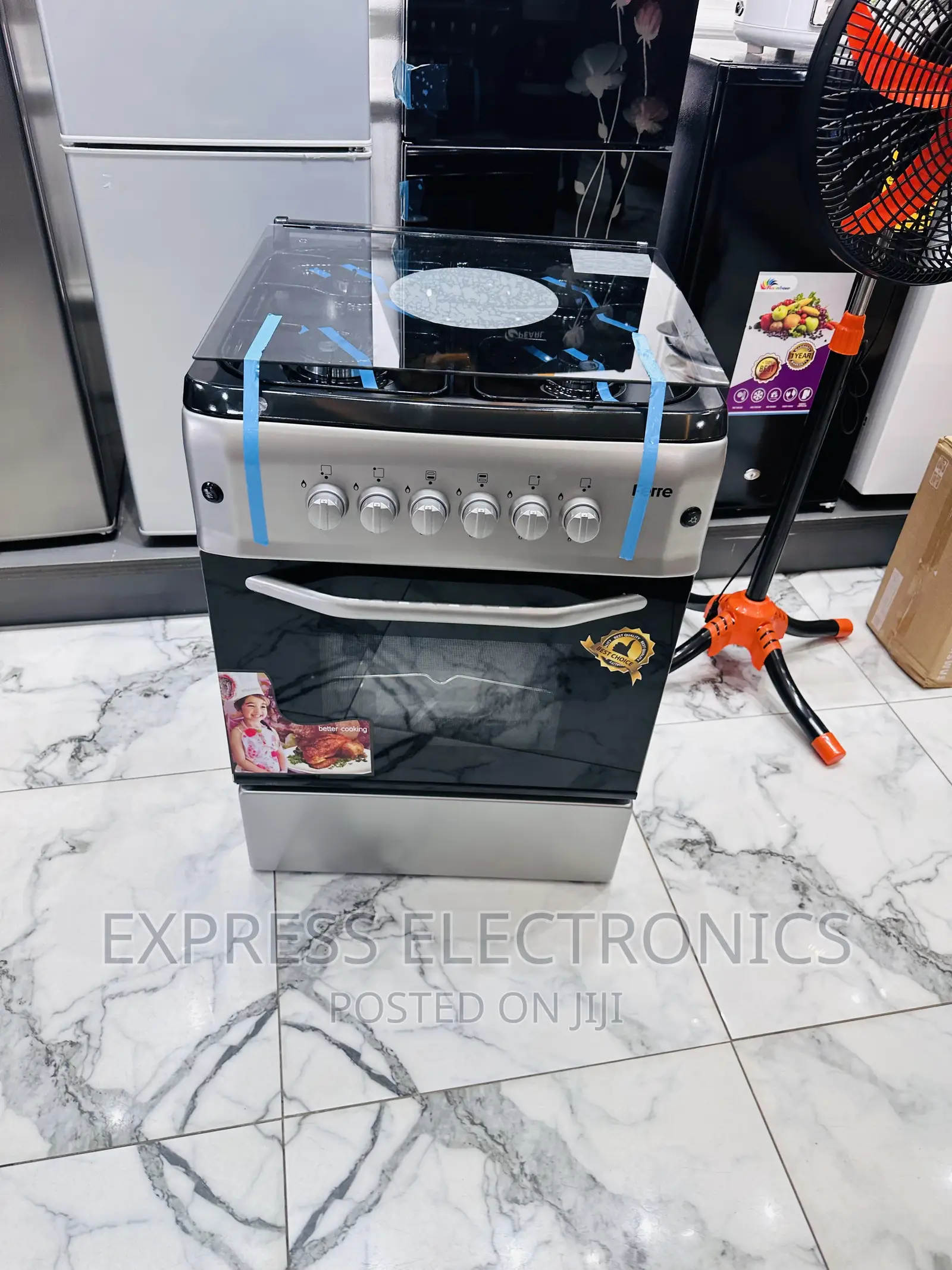 Stylish Look  Sliver Ferre Gas Cooker 60/60 Oven Rotisserie