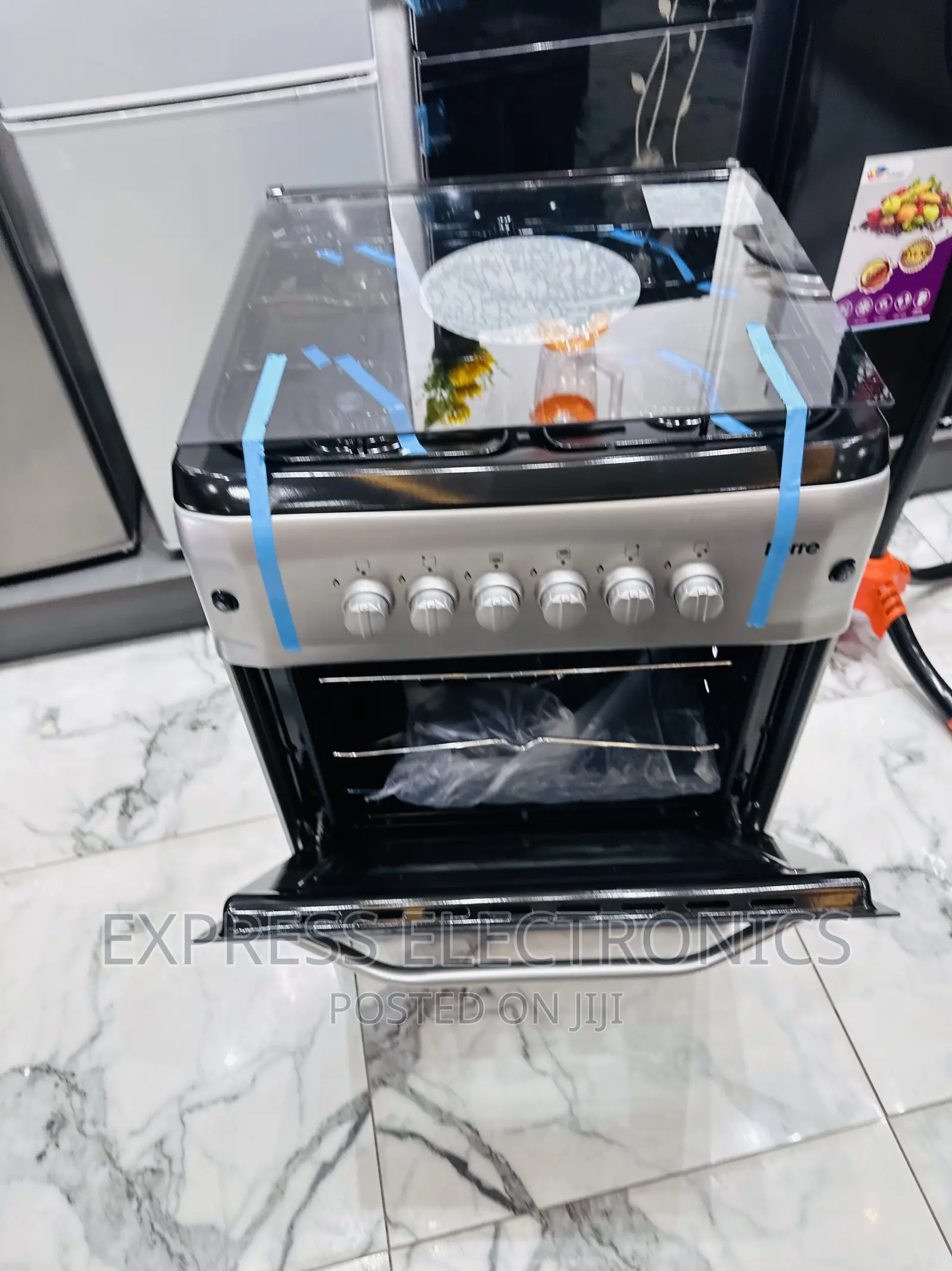 Dual Fuel Gas Cooker 4burner 60/60 Oven Grill Rotisserie