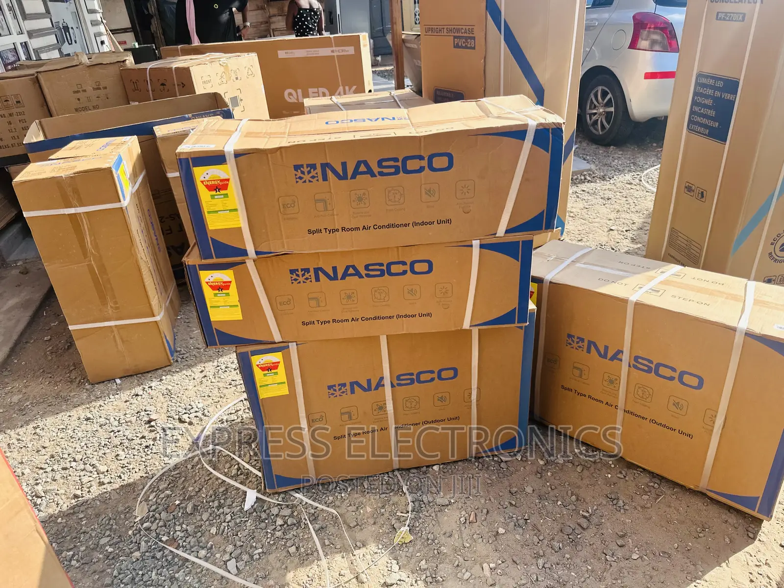 Eco Mode Split R410 Gas Nasco 1.5hp Ac White