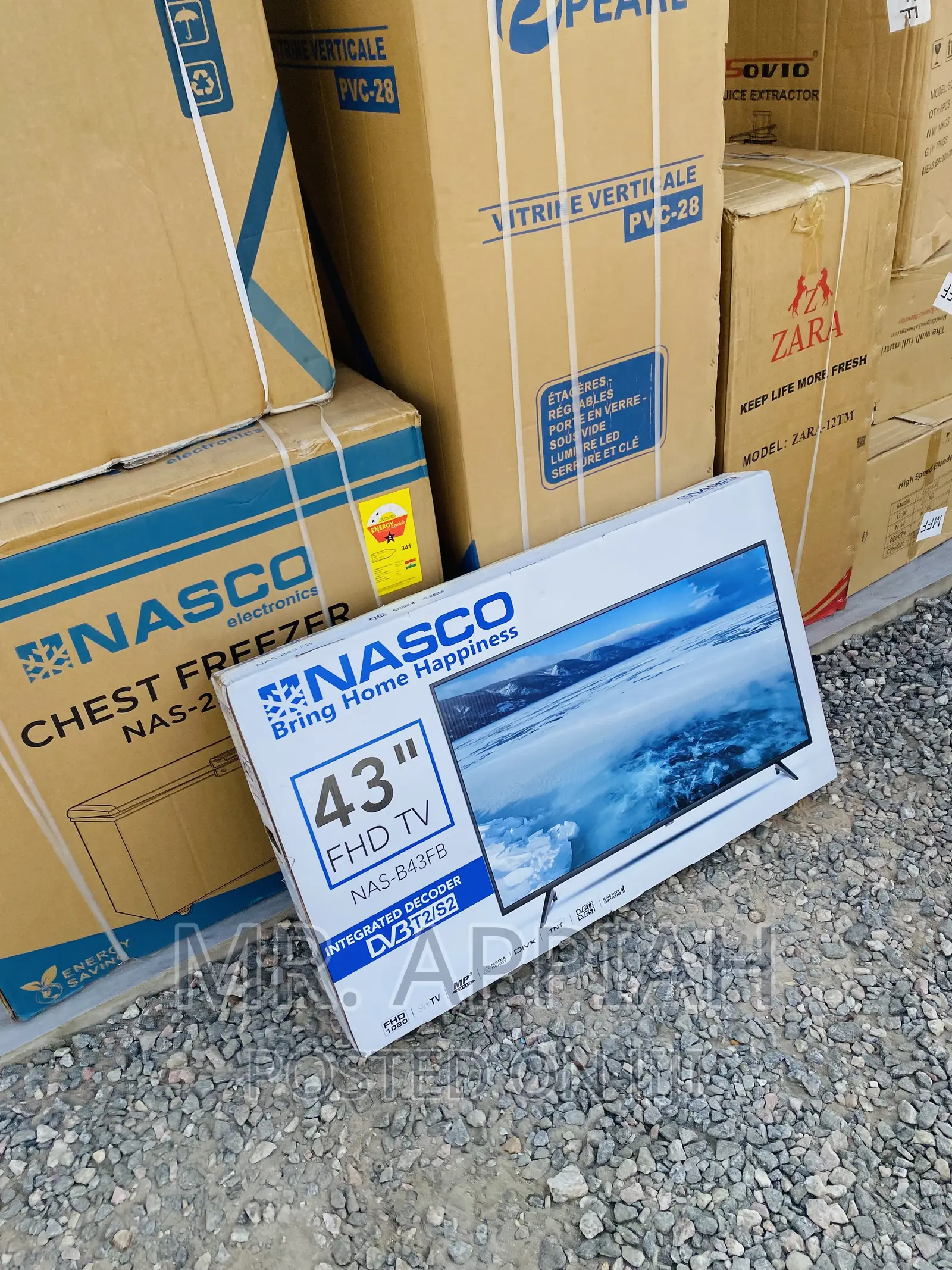 Top Notch Nasco 43” Digital Satellite Electric Tv(Black)