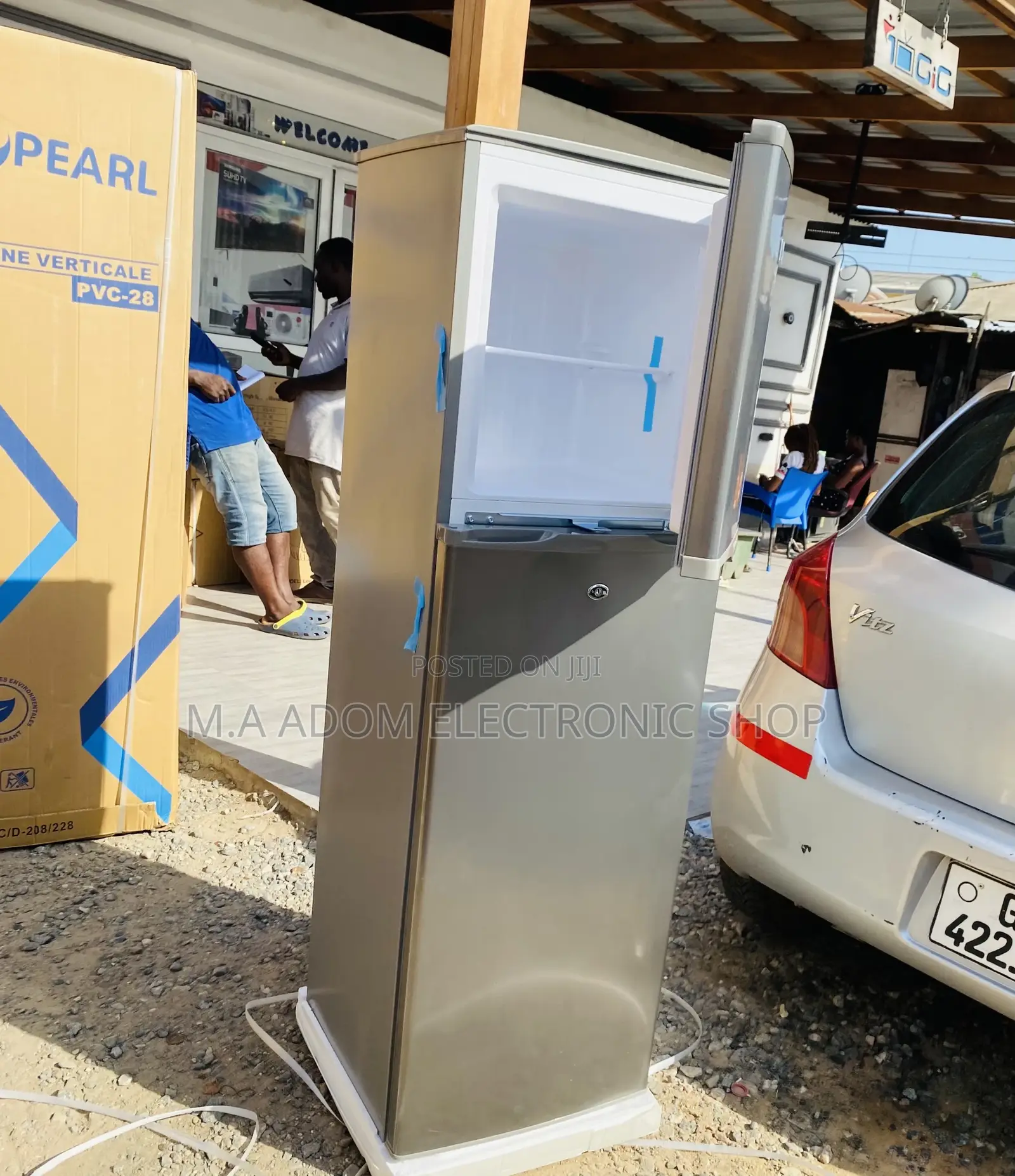 Long Lasting Pearl PF-270 Ix Double Door Electric Fridge.