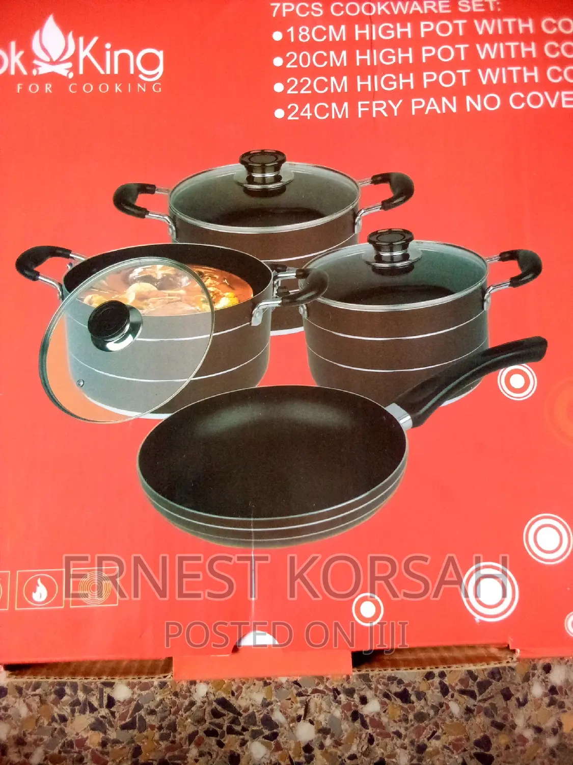 7 Pc's Non Stick Cookware
