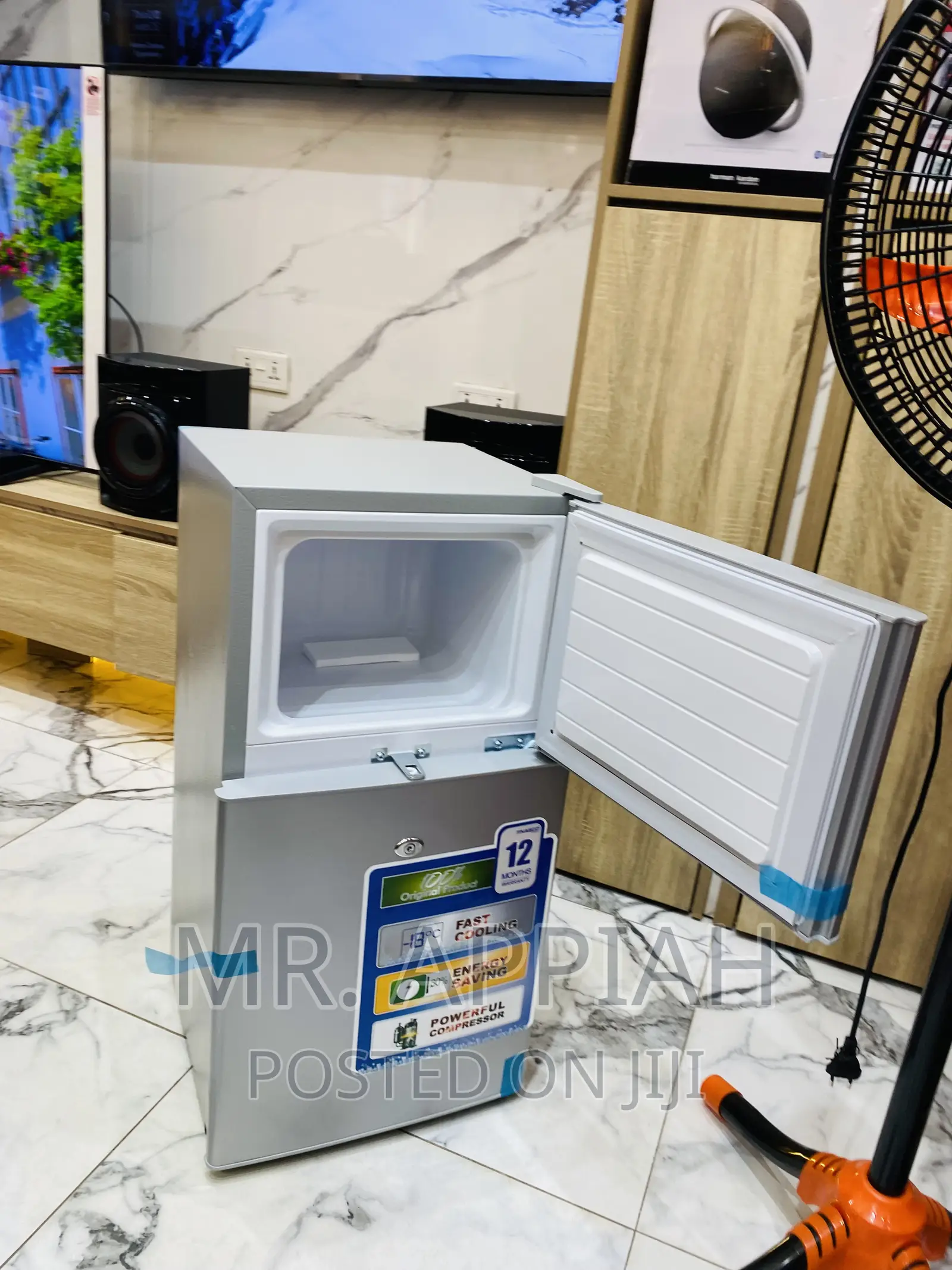 Fast Chilling Nasco 2 Door Electric Fridge(Nasf2-120)Gray.