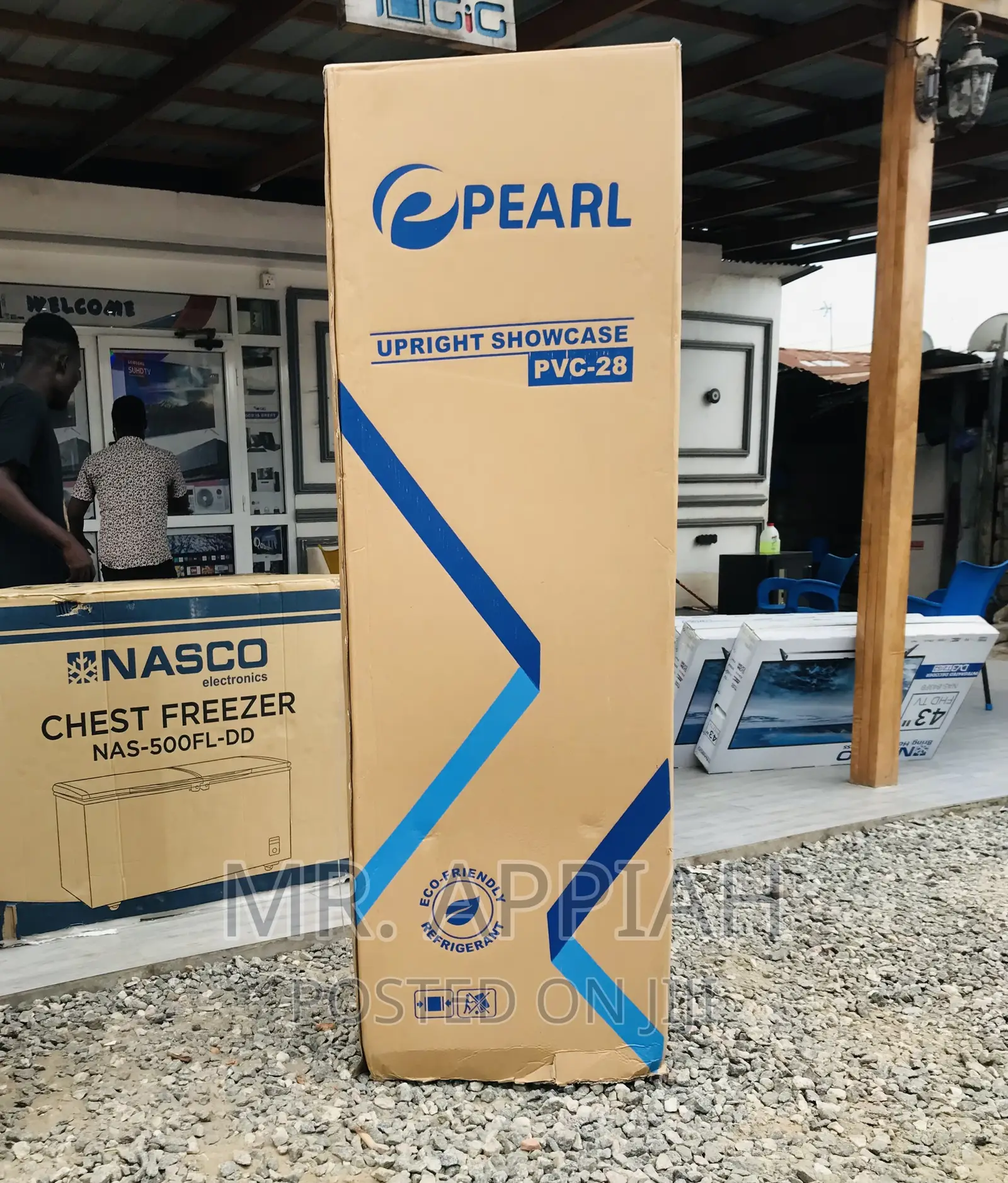 Shop Quality Pearl PVC-28 1 Door Electric Display Fridge.