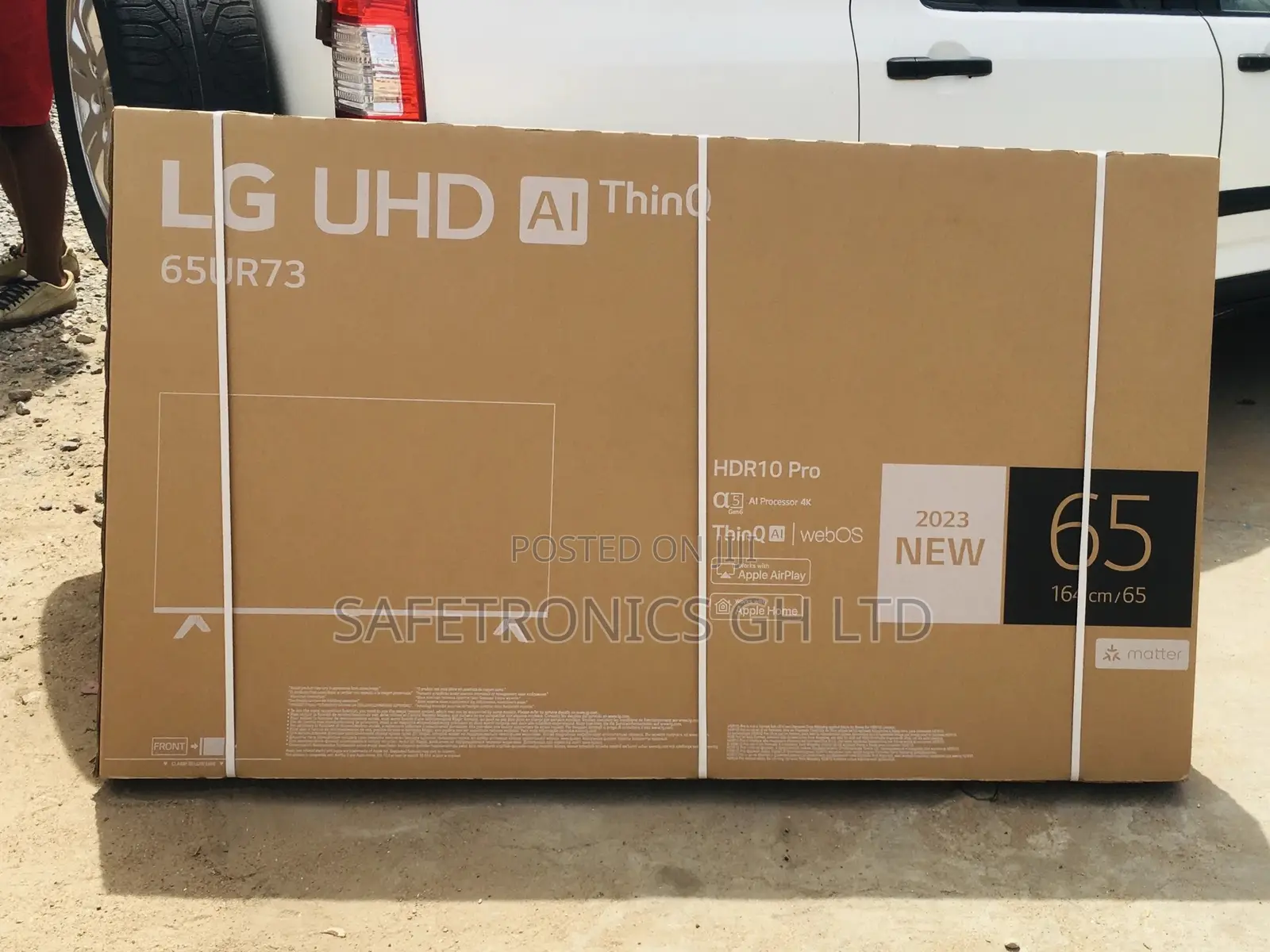 65 Inches Glossy Led Smart Uhd Black Ur73 Lg Tv