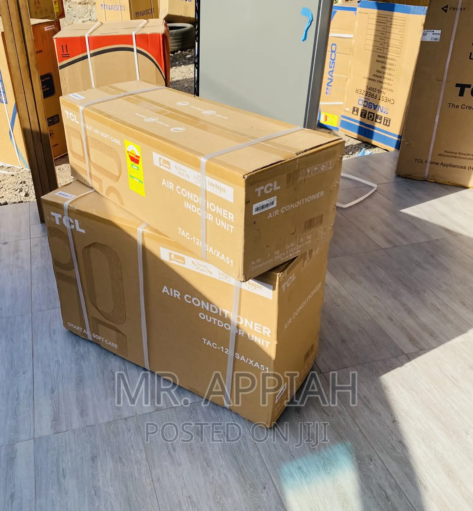 Sealed in Box TCL 1.5hp Inverter Mirror Ac(Gray).