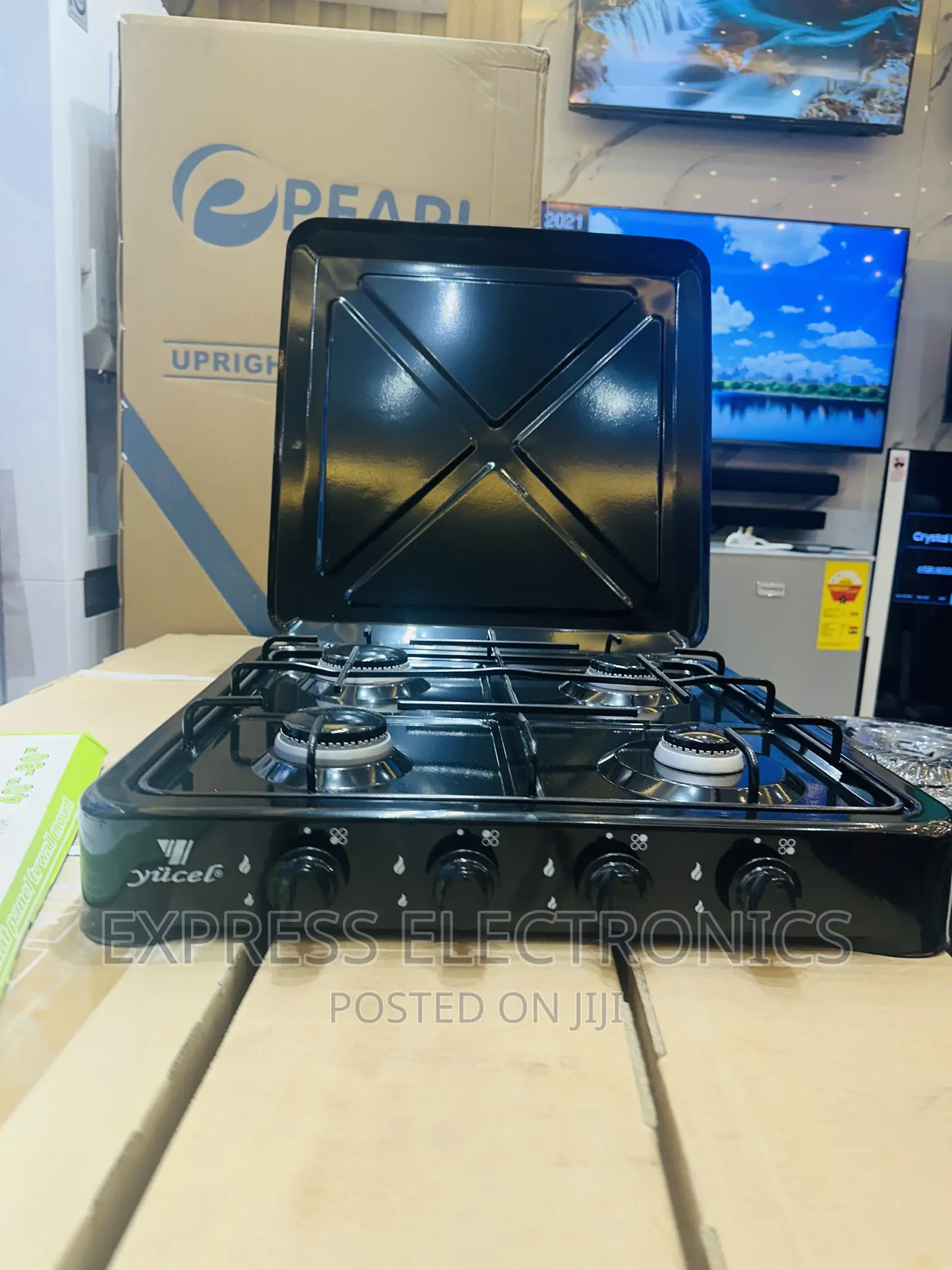 Affordable Price Black. Gas Cooker 4burner Yucel