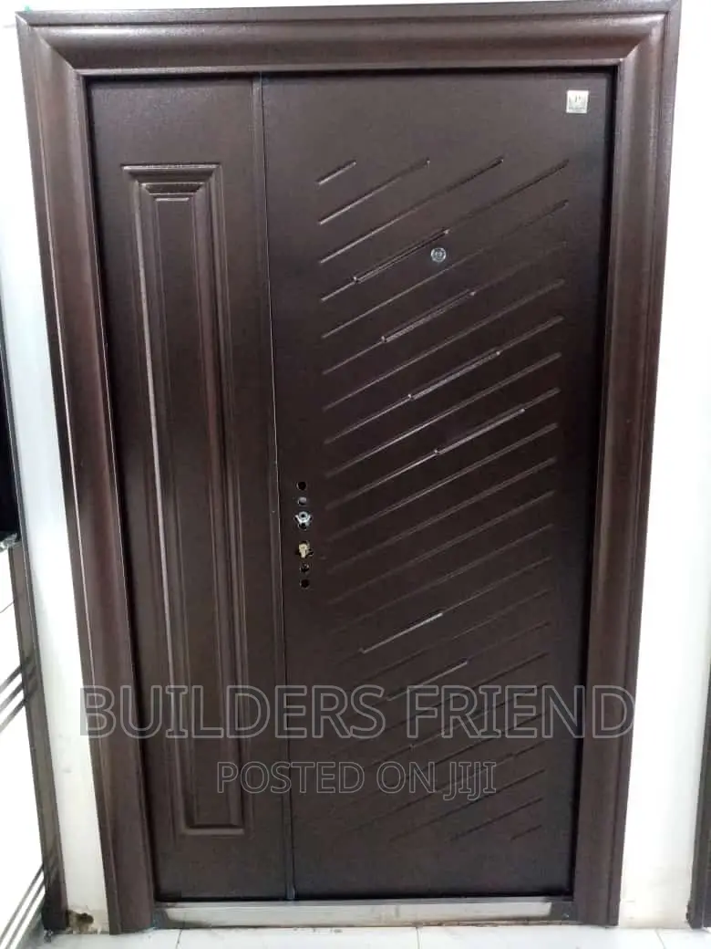 Coffe Brown Standard Turkish One Half Security Door+Locks